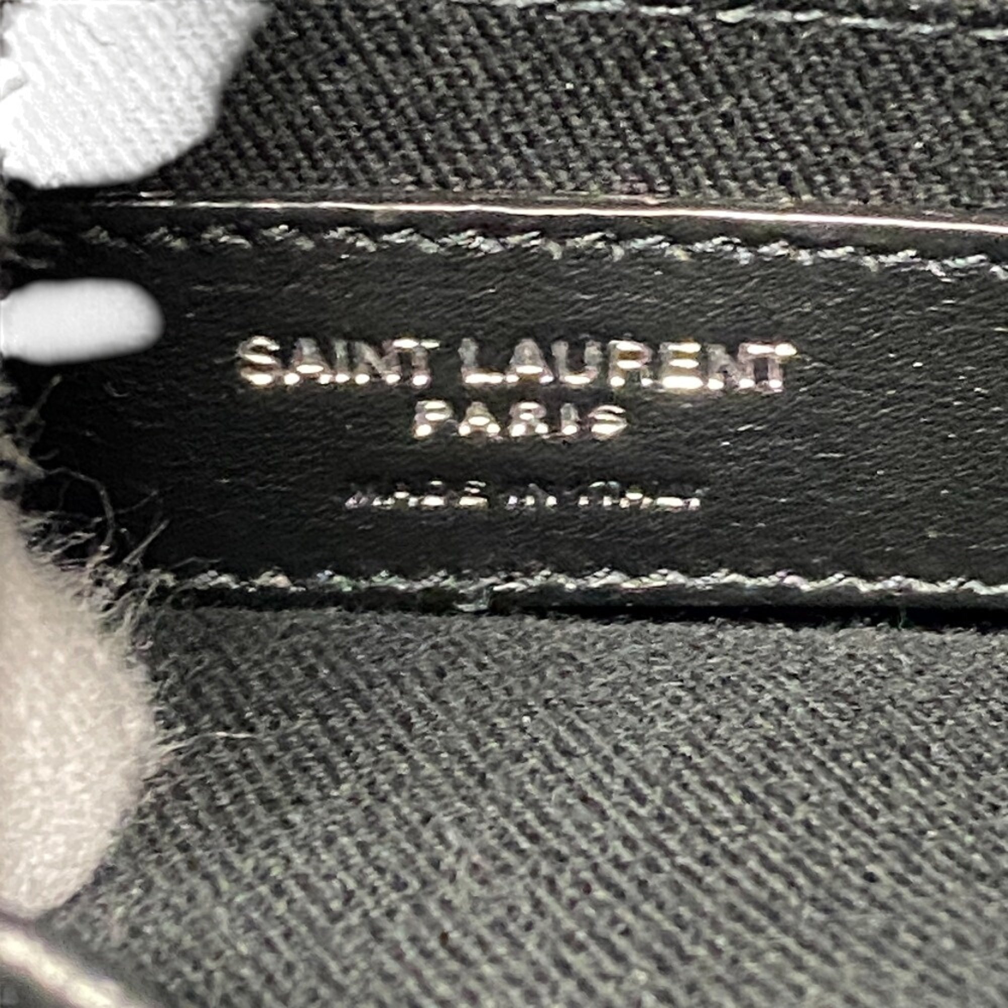 Yves Saint Laurent Black Leather Handbag Shoulder Bag (Pre-Owned)