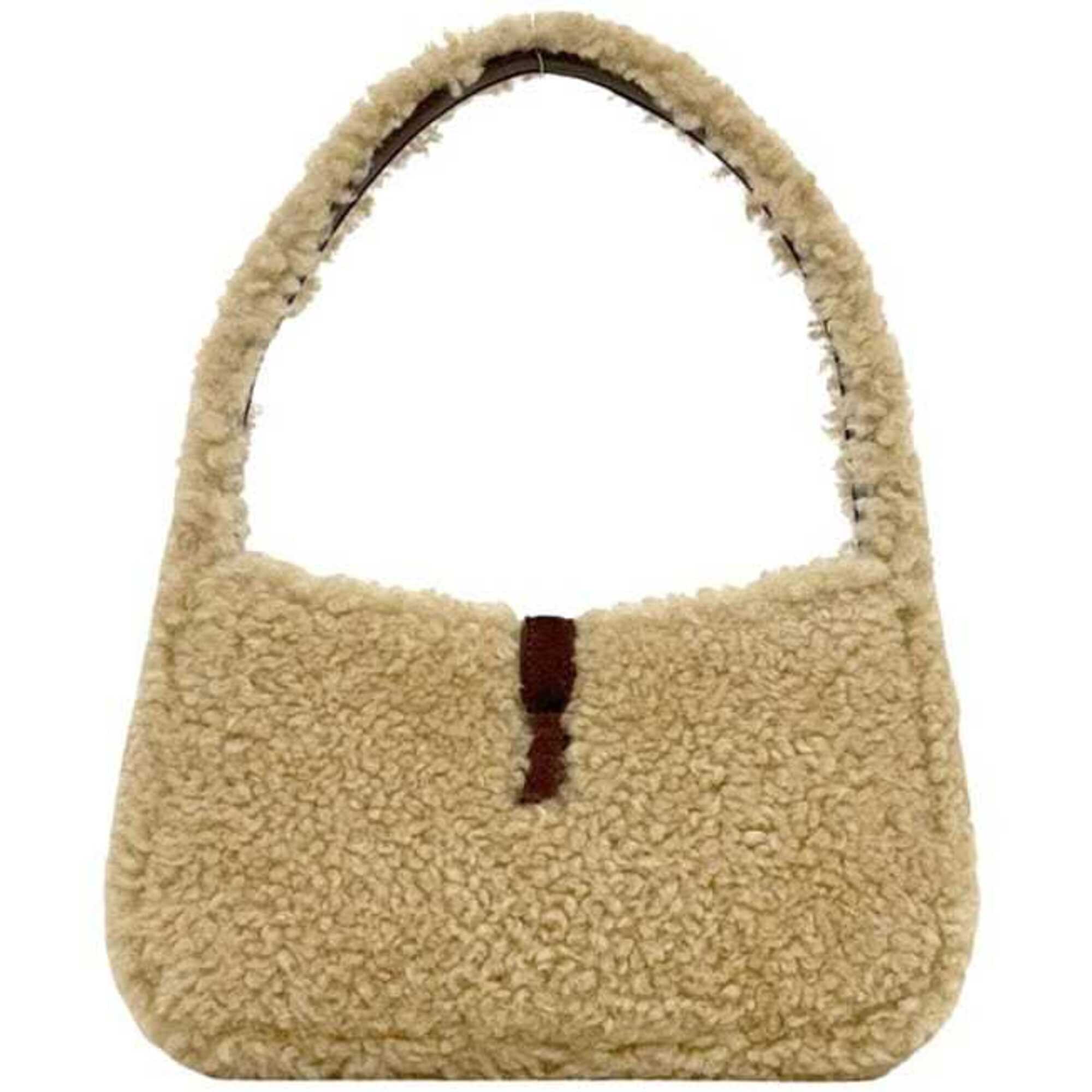 Saint Laurent Beige Brown Leather Handbag (Pre-Owned)