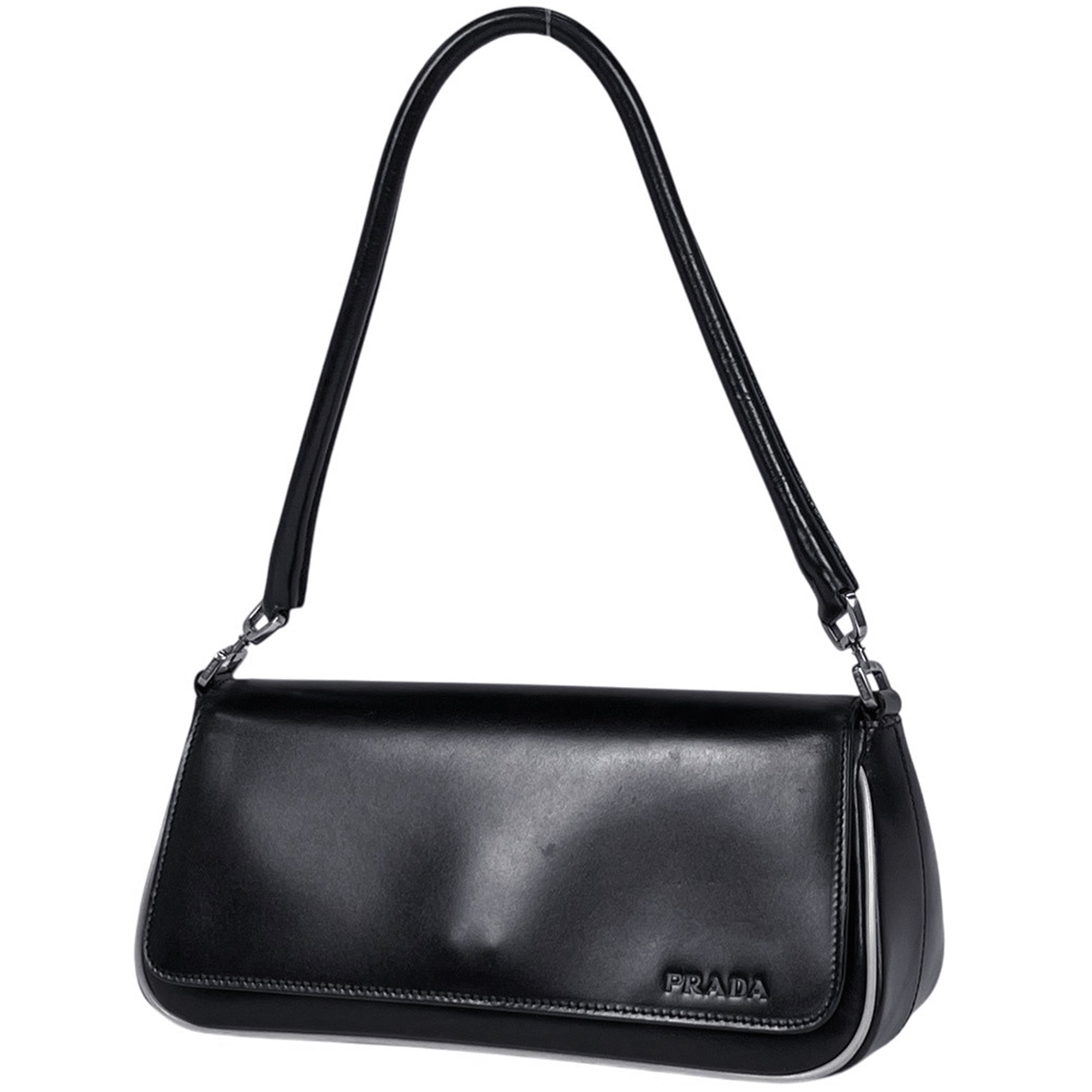 Prada Black Leather Handbag (Pre-Owned)