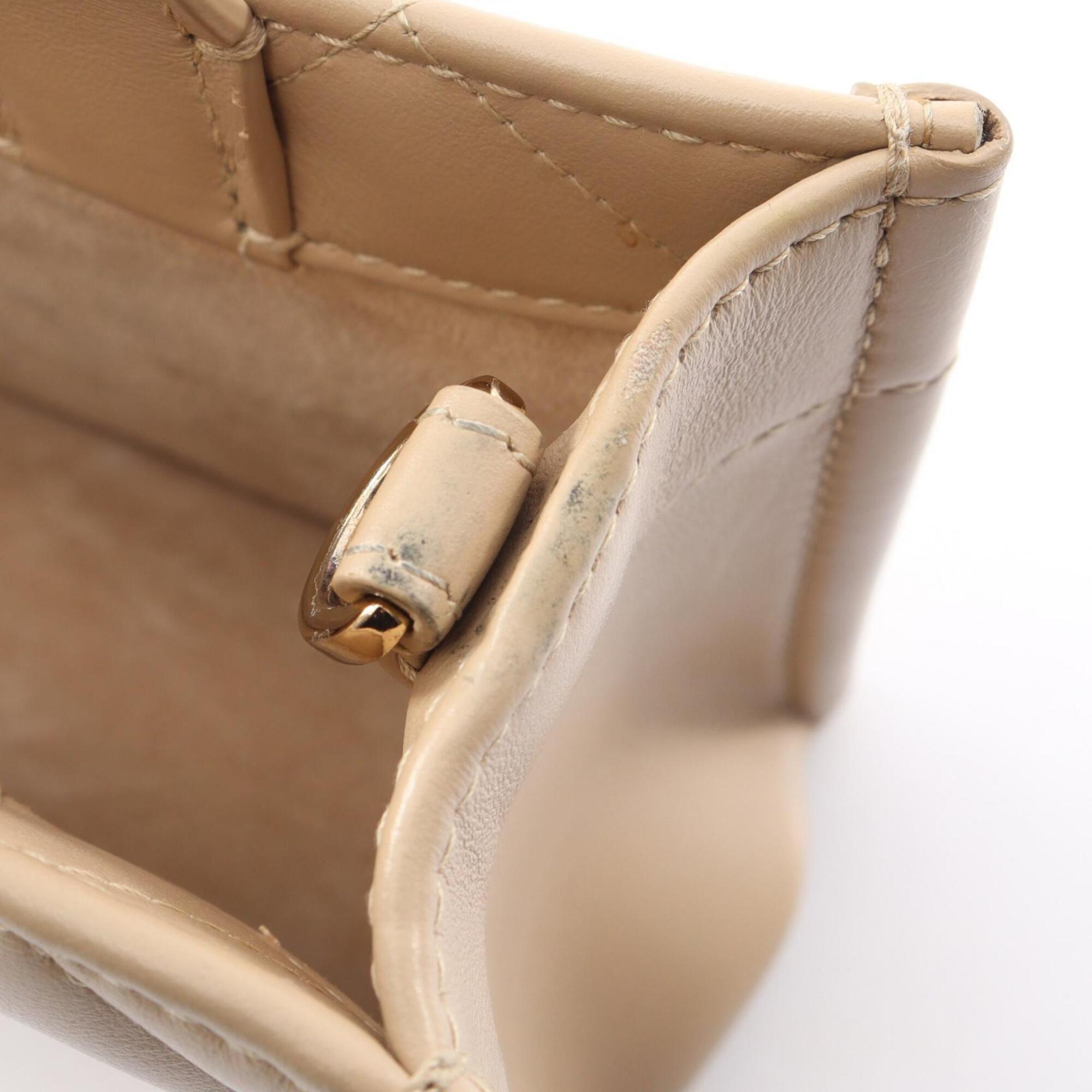 Christian Dior Beige Leather Handbag (Pre-Owned)