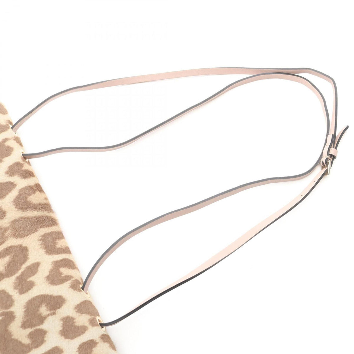 Valentino Beige Brown Pink Leather Handbag Shoulder Bag (Pre-Owned)