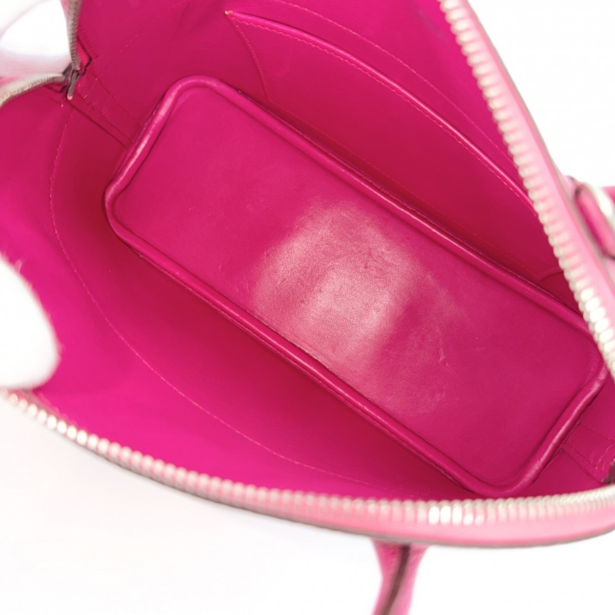 Hermes Pink Leather Handbag Shoulder Bag (Pre-Owned)