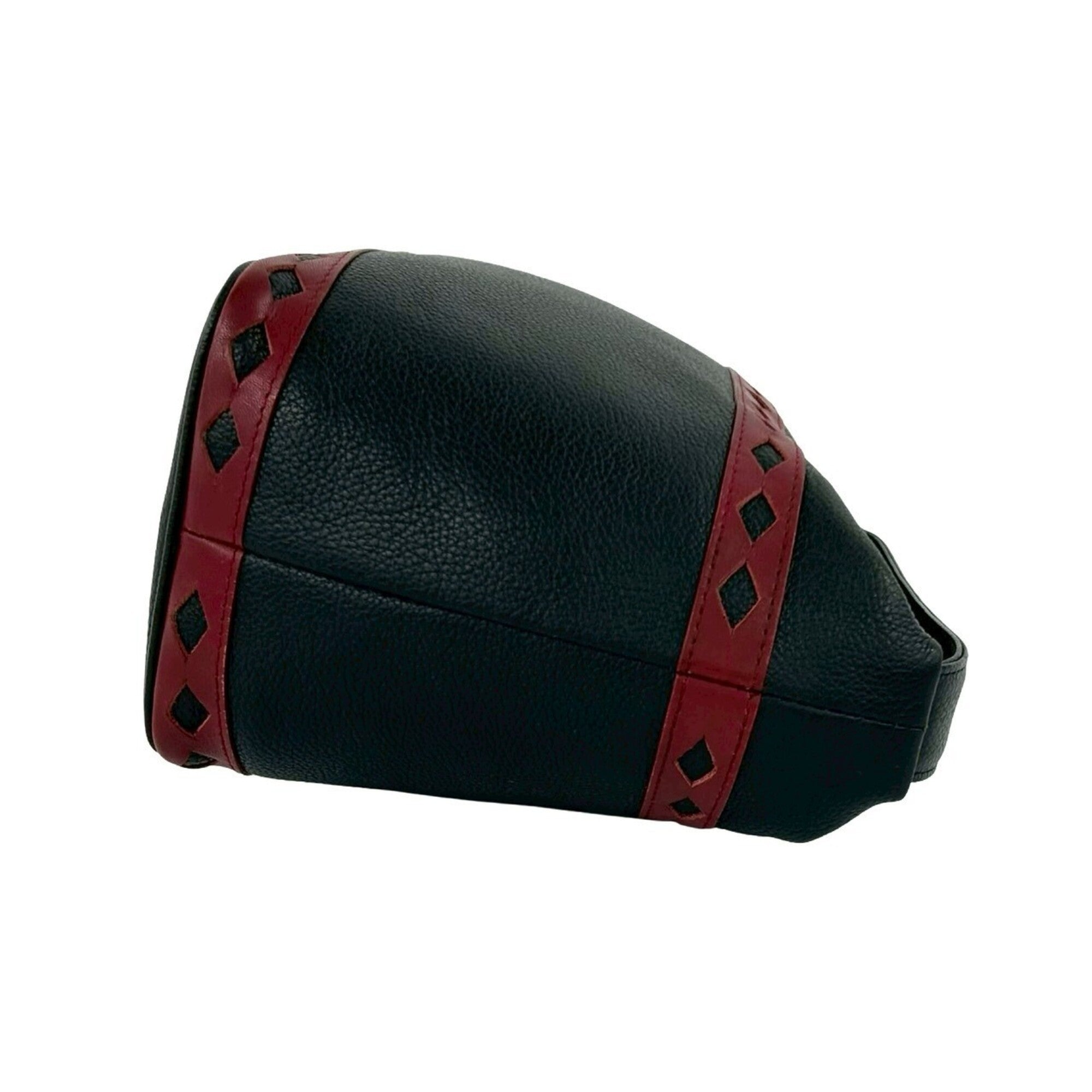 Yves Saint Laurent Black Red Color Leather Handbag (Pre-Owned)