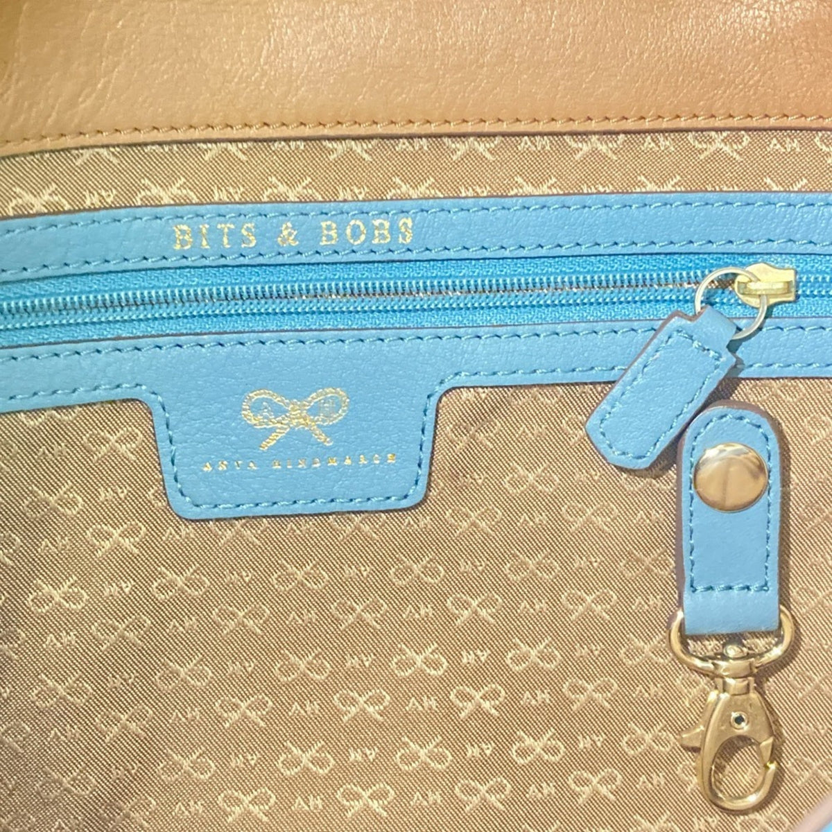 Anya Hindmarch Blue Shoulder Bag (Pre-Owned)