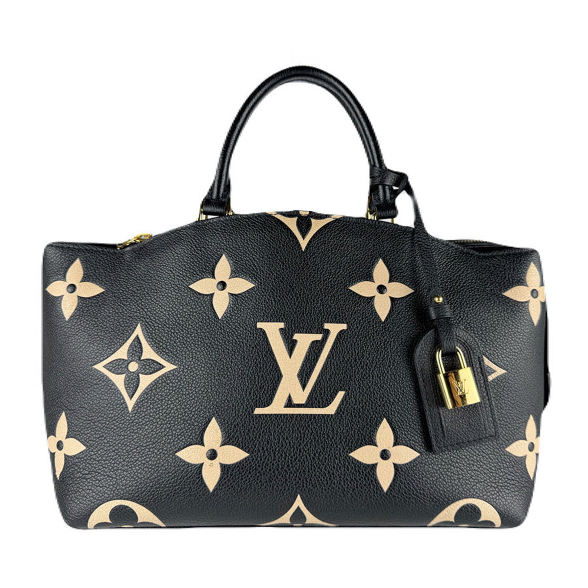 Louis Vuitton Beige Black Monogram Empreinte Handbag Shoulder Bag (Pre-Owned)