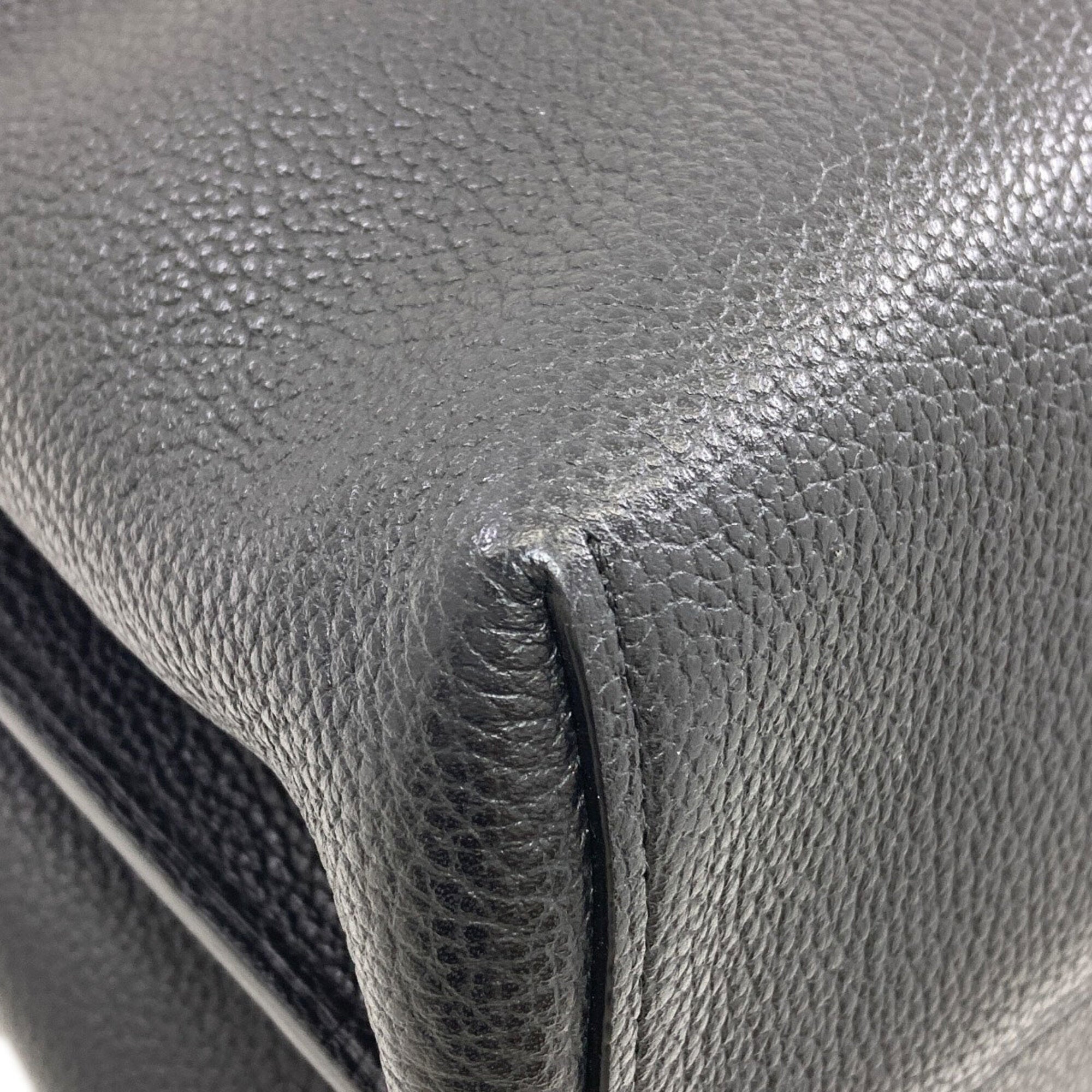Coach Black Leather Handbag (Pre-Owned)
