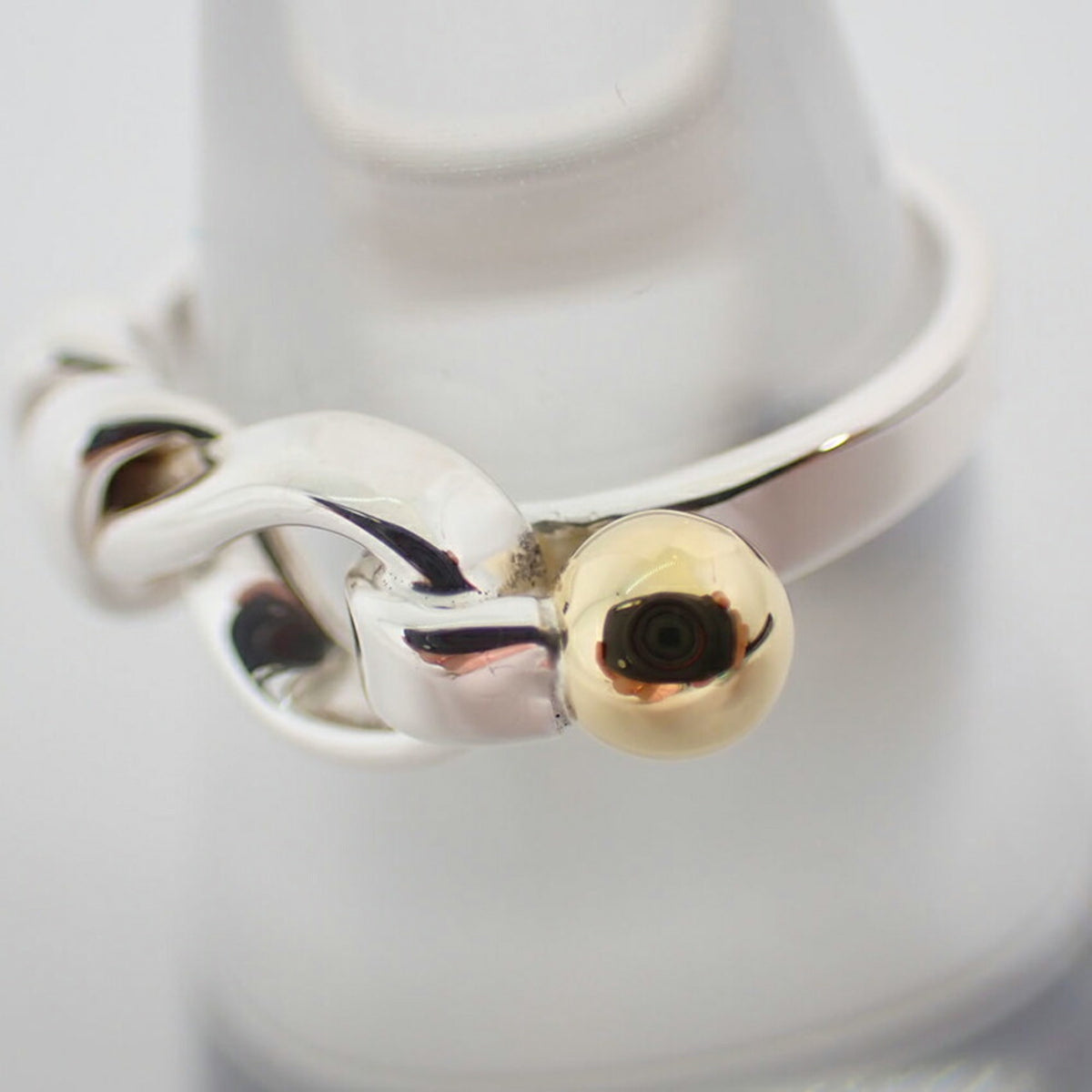 Tiffany Yellow Gold (18K) Sterling Silver 925 Band Ring (Pre-Owned)