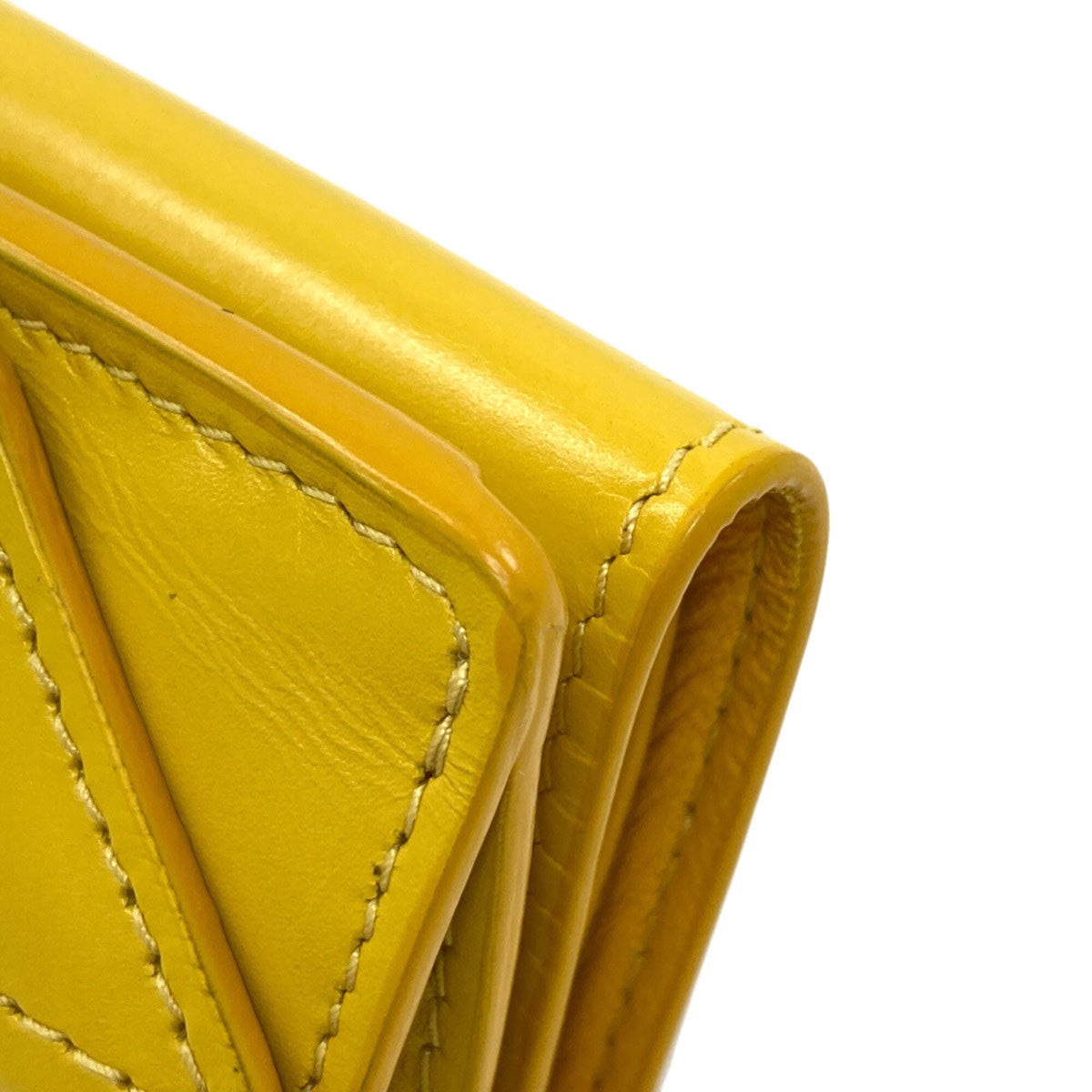 Balenciaga Yellow Leather Wallet (Tri-Fold) (Pre-Owned)