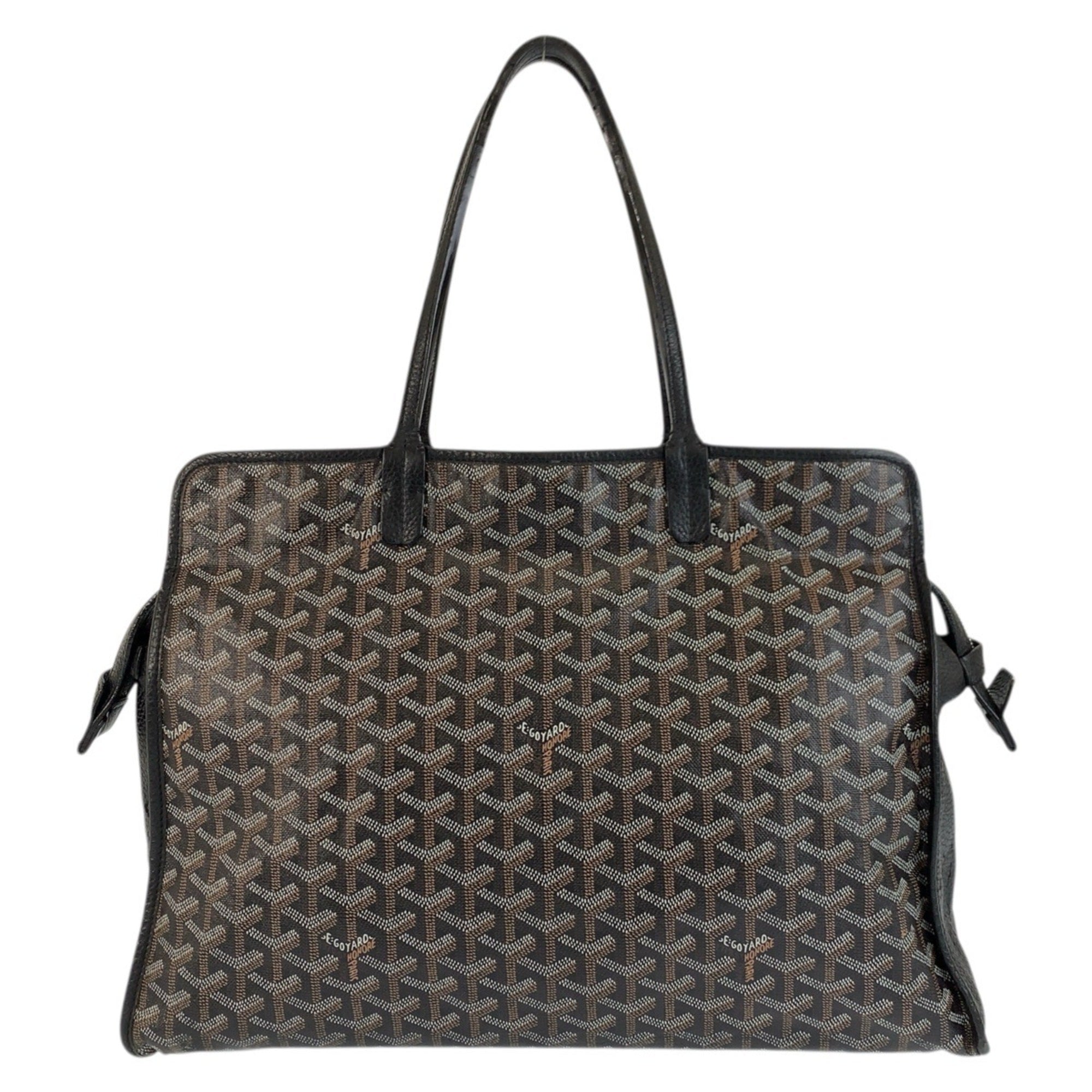 Goyard Black Brown Pvc Leather Shoulder Bag Tote Bag (Pre-Owned)