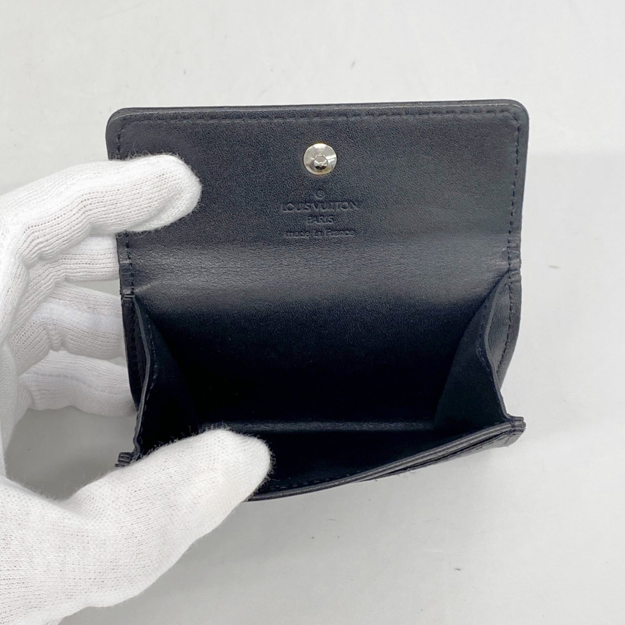 Louis Vuitton Noir Coin Purse/Coin Case (Pre-Owned)