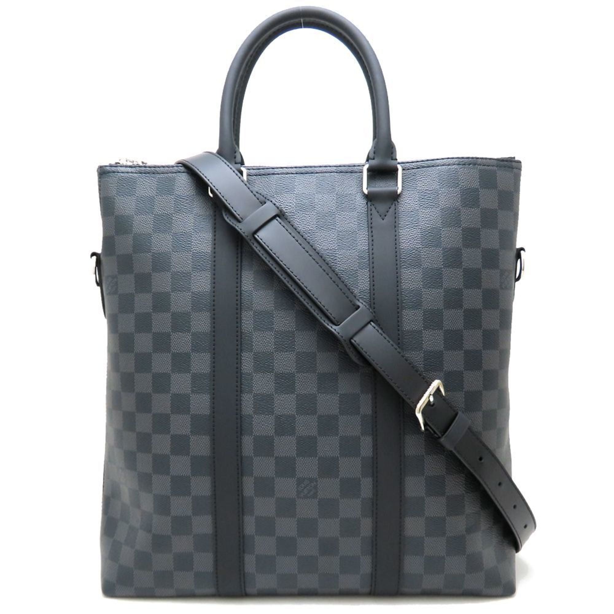 Louis Vuitton Black Damier Graphite Gray Damier Graphite Tote Bag (Pre-Owned)