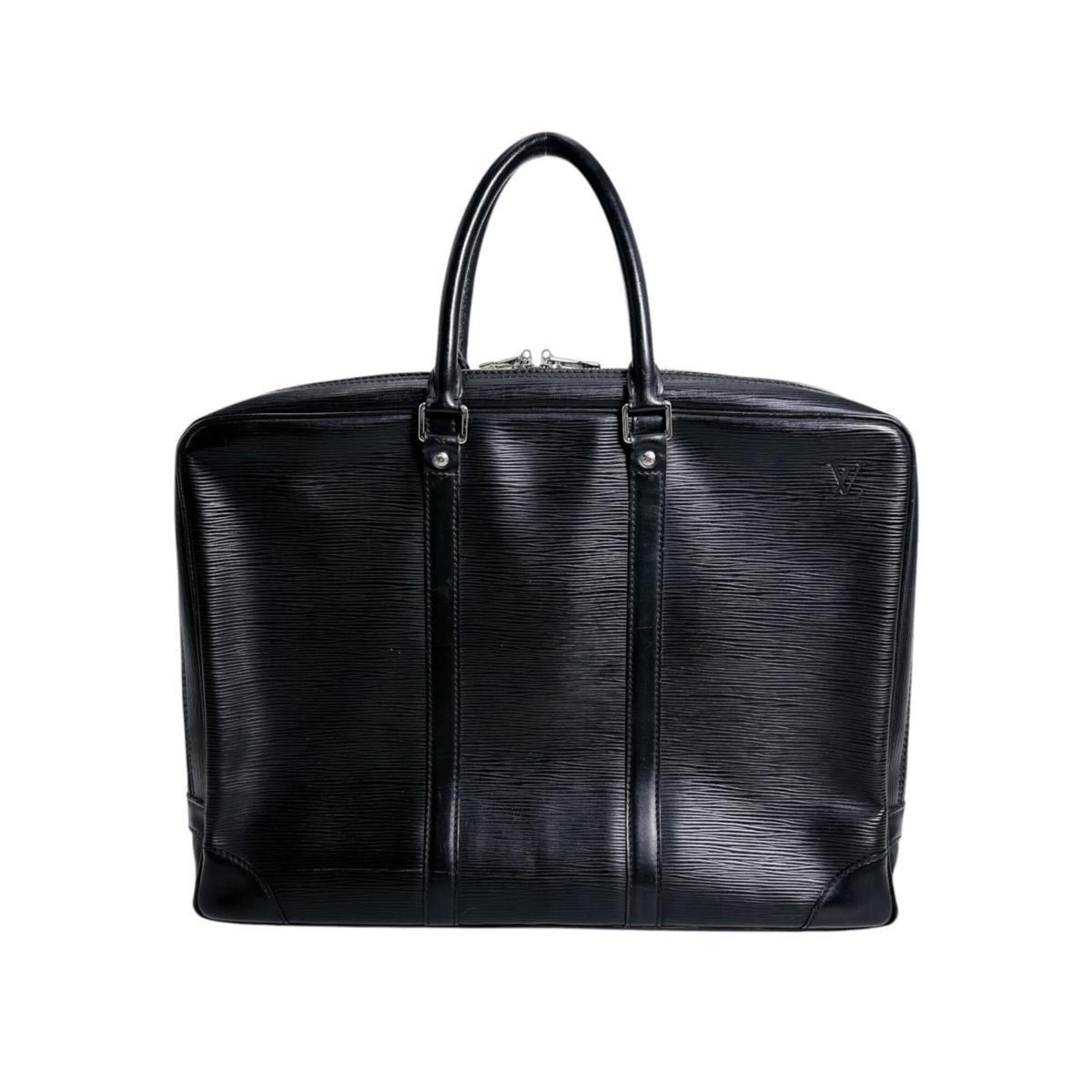Louis Vuitton Black Epi Leather Document Case Handbag (Pre-Owned)