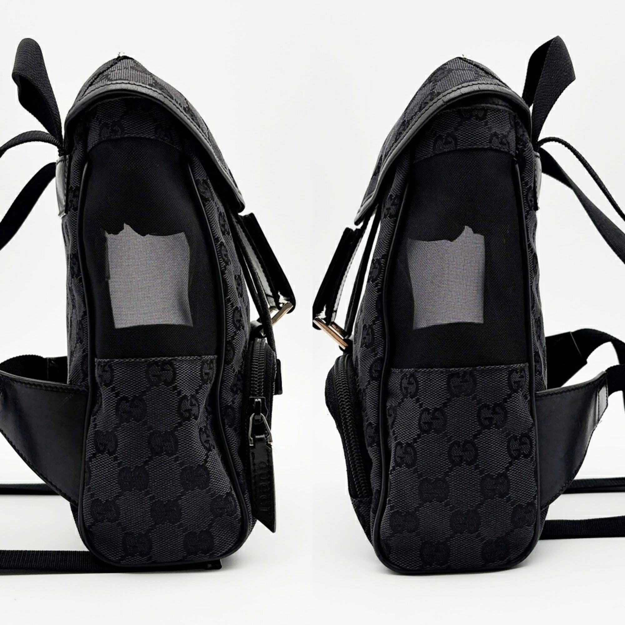 Gucci Black Gg Canvas Nylon (Pre-Owned)