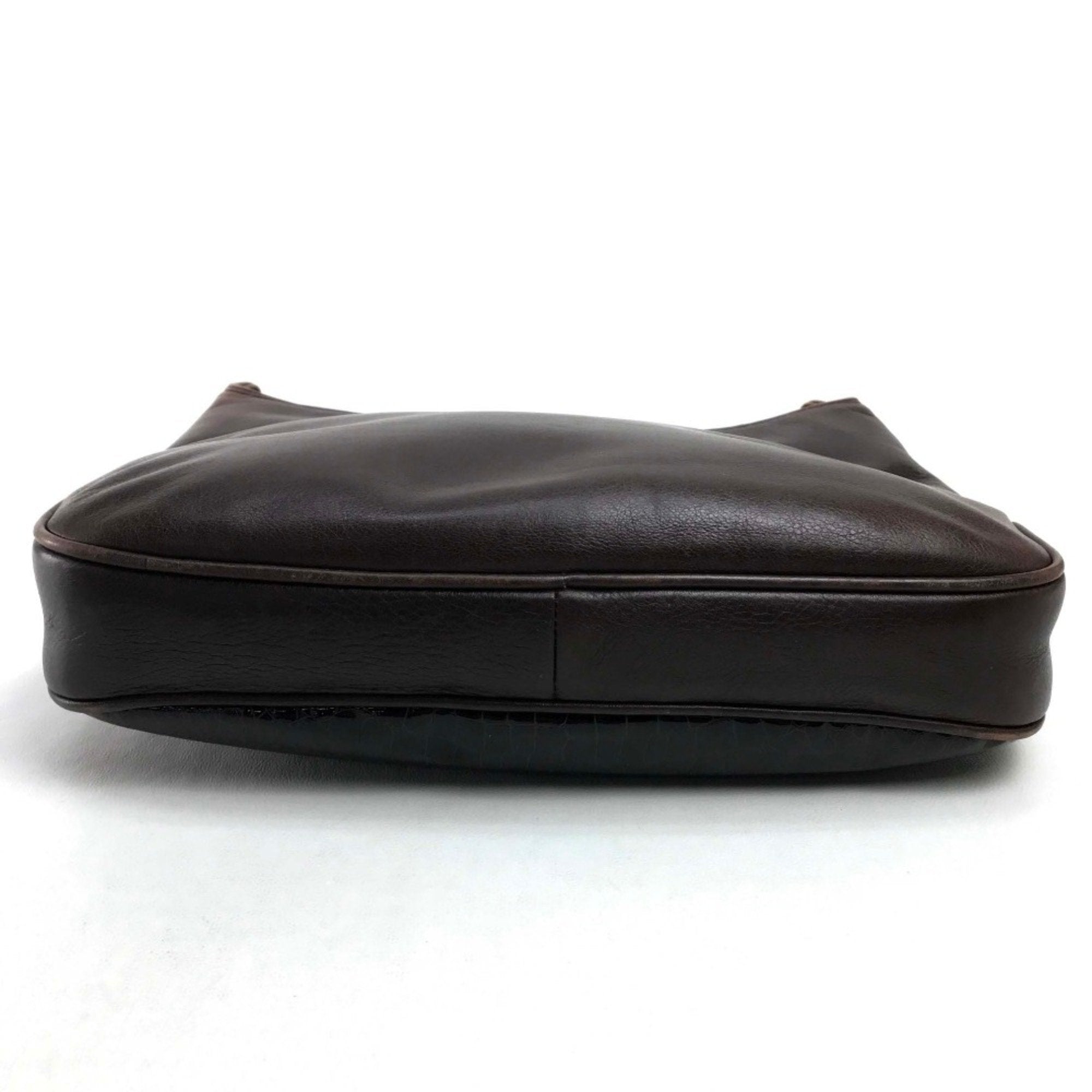 Bally Brown Leather Shoulder Bag (Pre-Owned)
