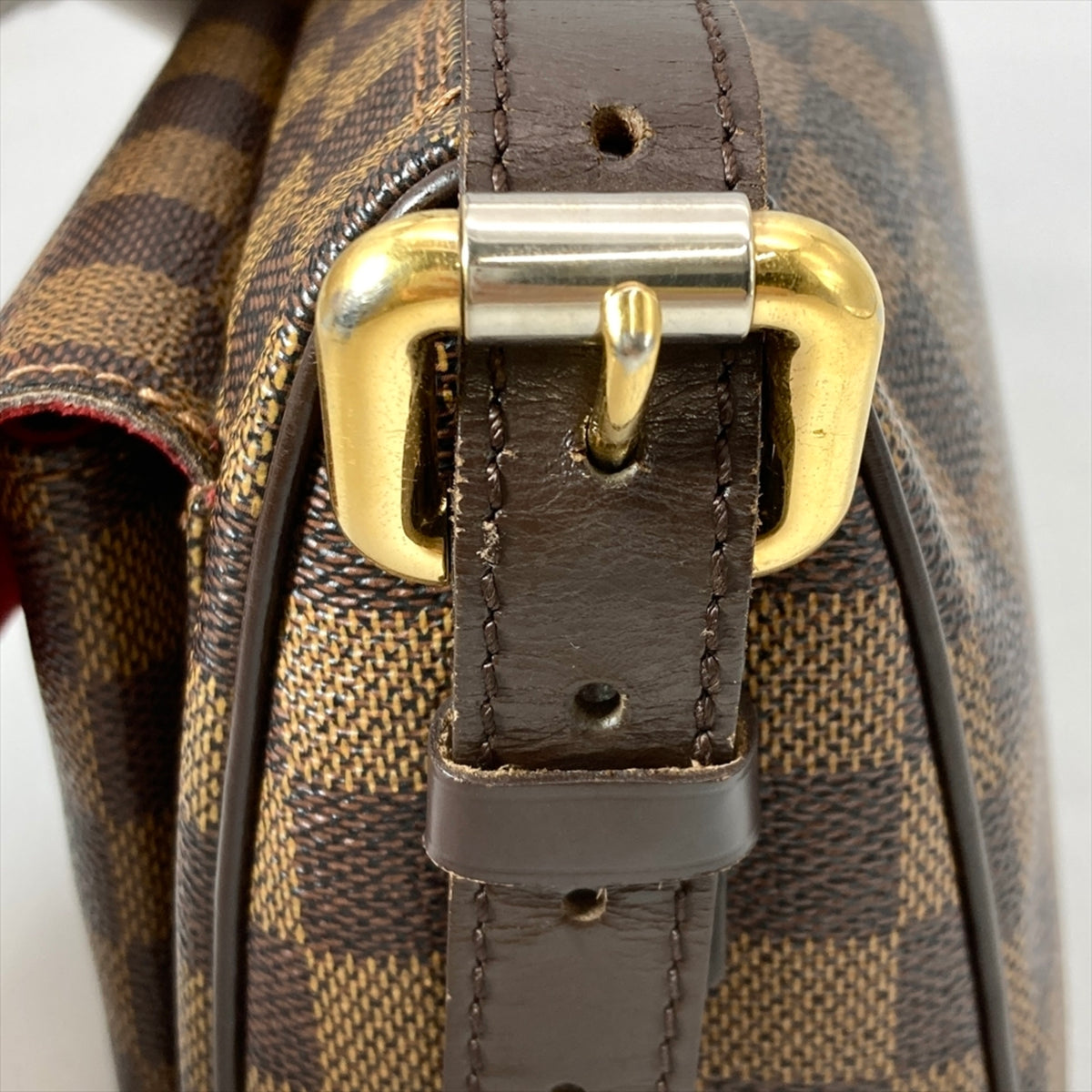 Louis Vuitton Damier Brown Damier Canvas Ebene Damier Canvas Shoulder Bag (Pre-Owned)