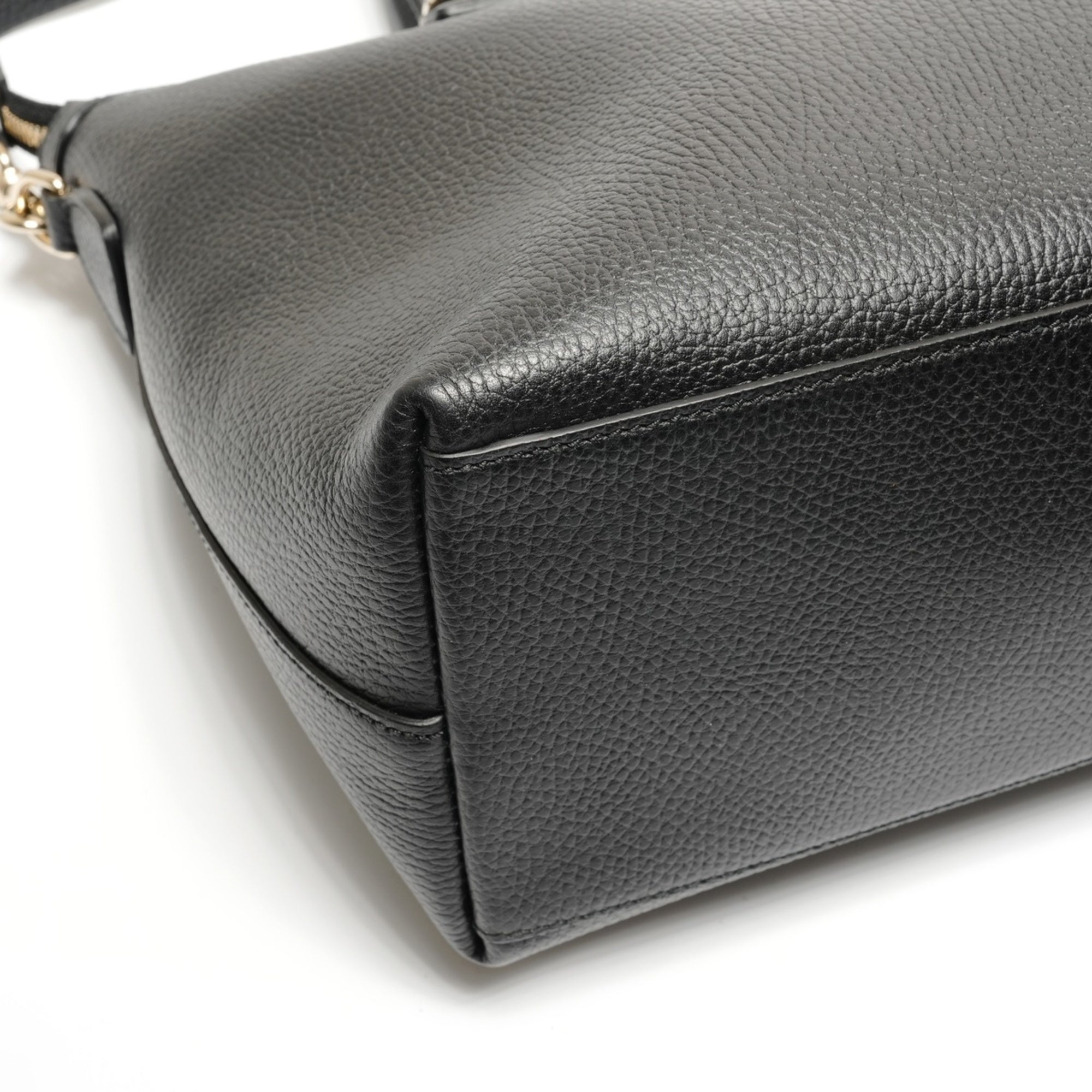 Gucci Black Leather Tote Bag (Pre-Owned)