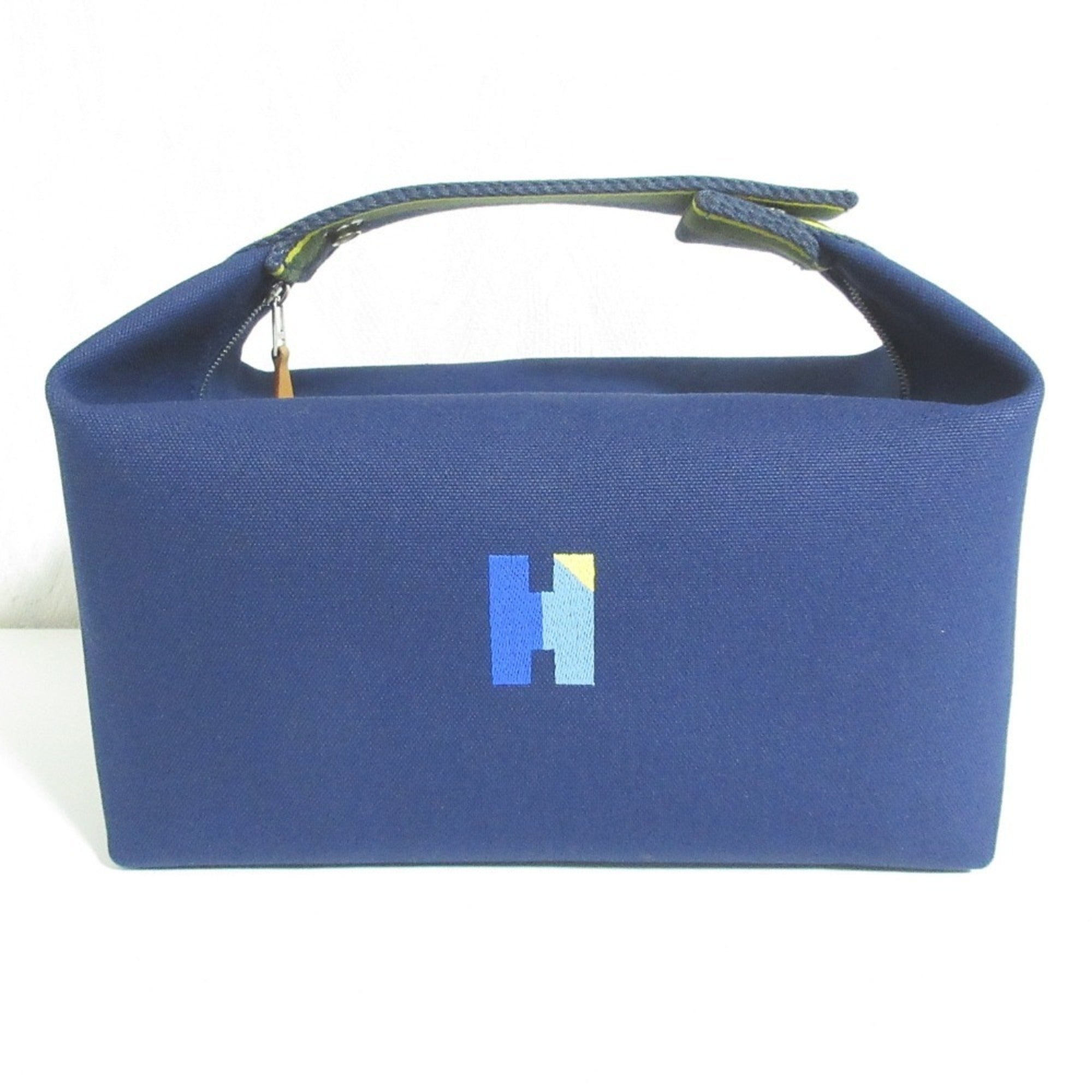 Hermes Cotton Canvas Handbag (Pre-Owned)