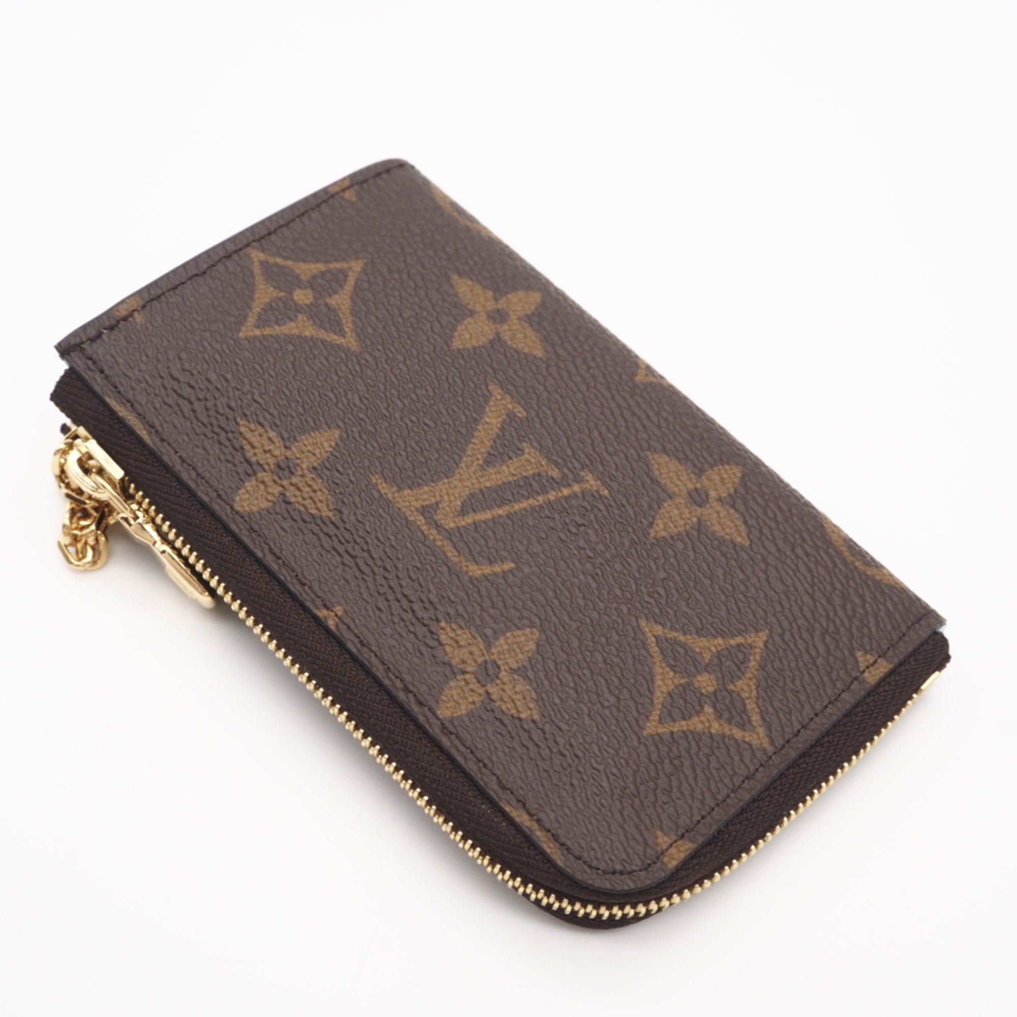 Louis Vuitton Beige Blue Brown Monogram Coated Canvas Coin Purse/Coin Case (Pre-Owned)