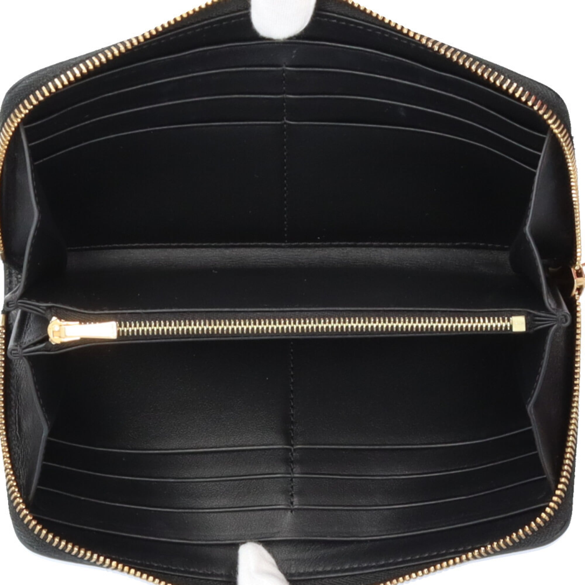 Celine Black Leather Long Wallet (Bi-Fold) (Pre-Owned)
