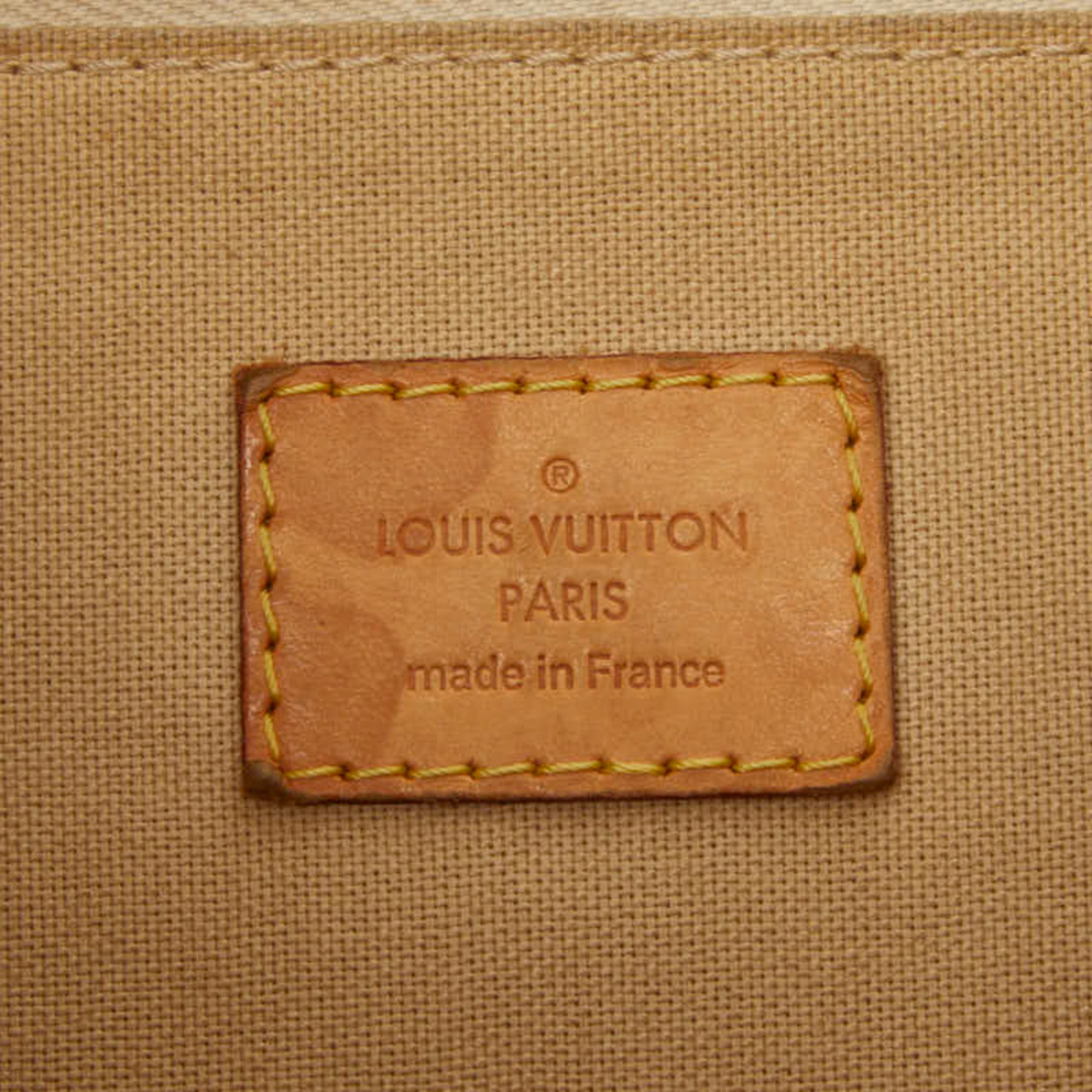 Louis Vuitton White Pvc Leather Handbag Shoulder Bag (Pre-Owned)