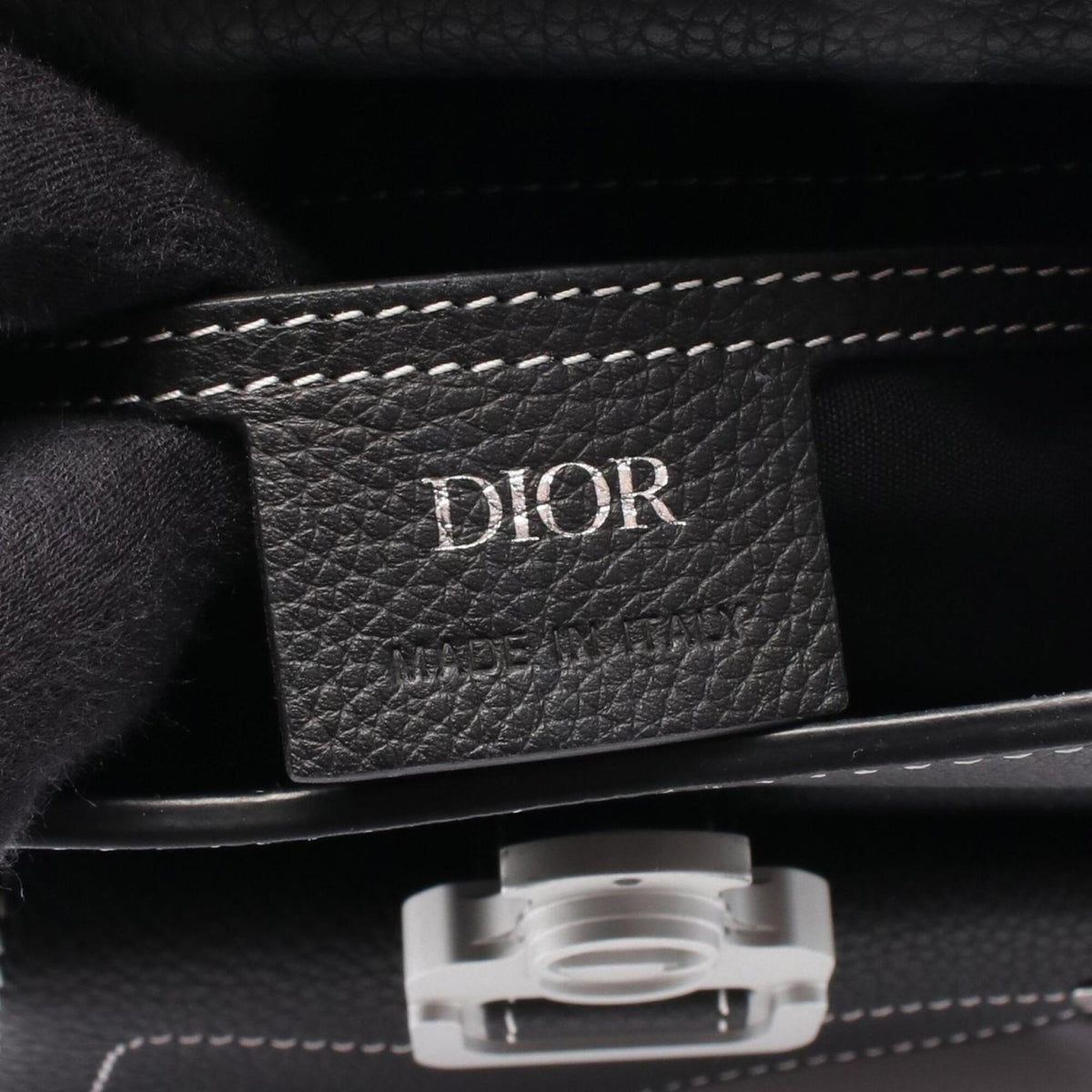 Christian Dior Black Leather Backpack Handbag (Pre-Owned)