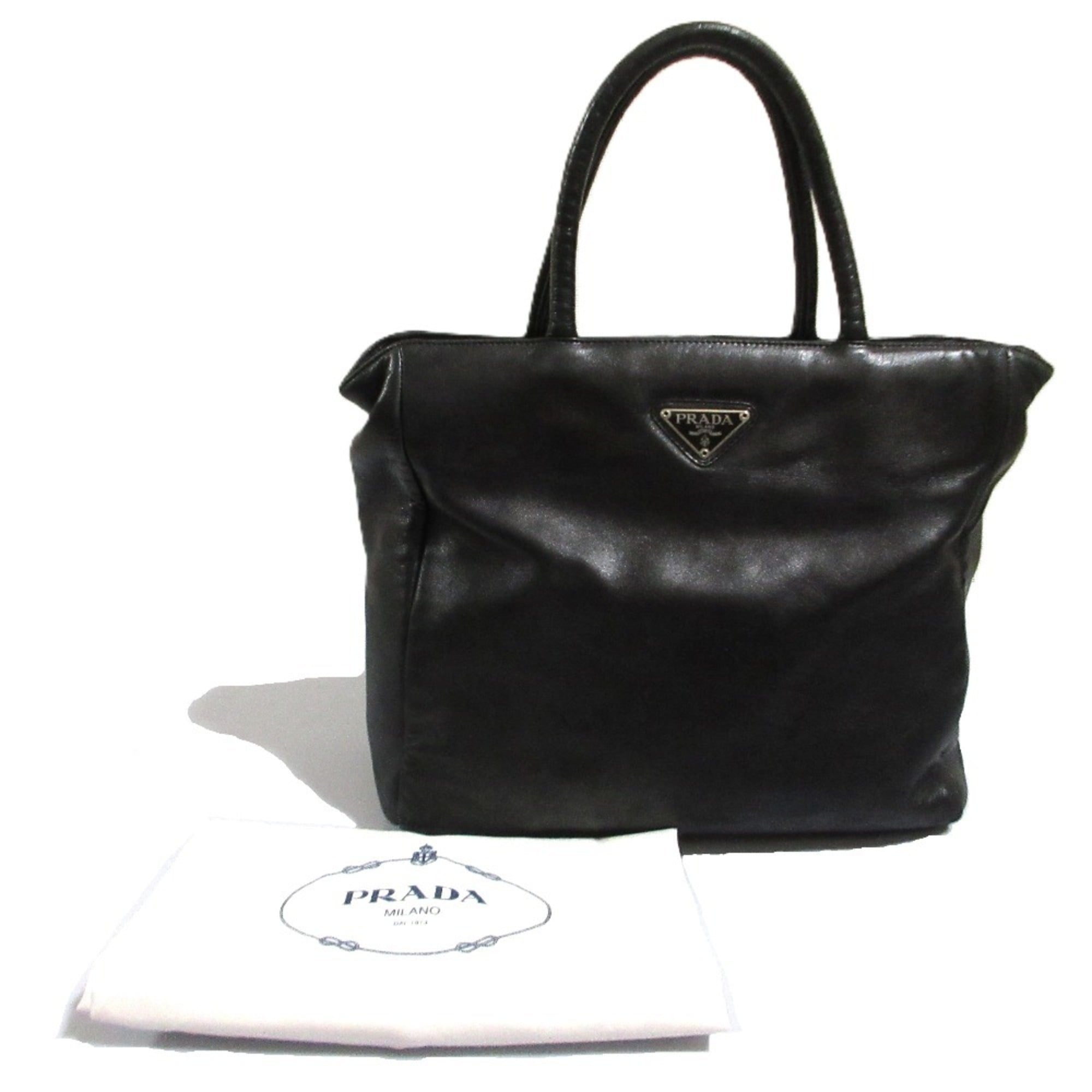 Prada Black Nappa Leather Tote Bag (Pre-Owned)