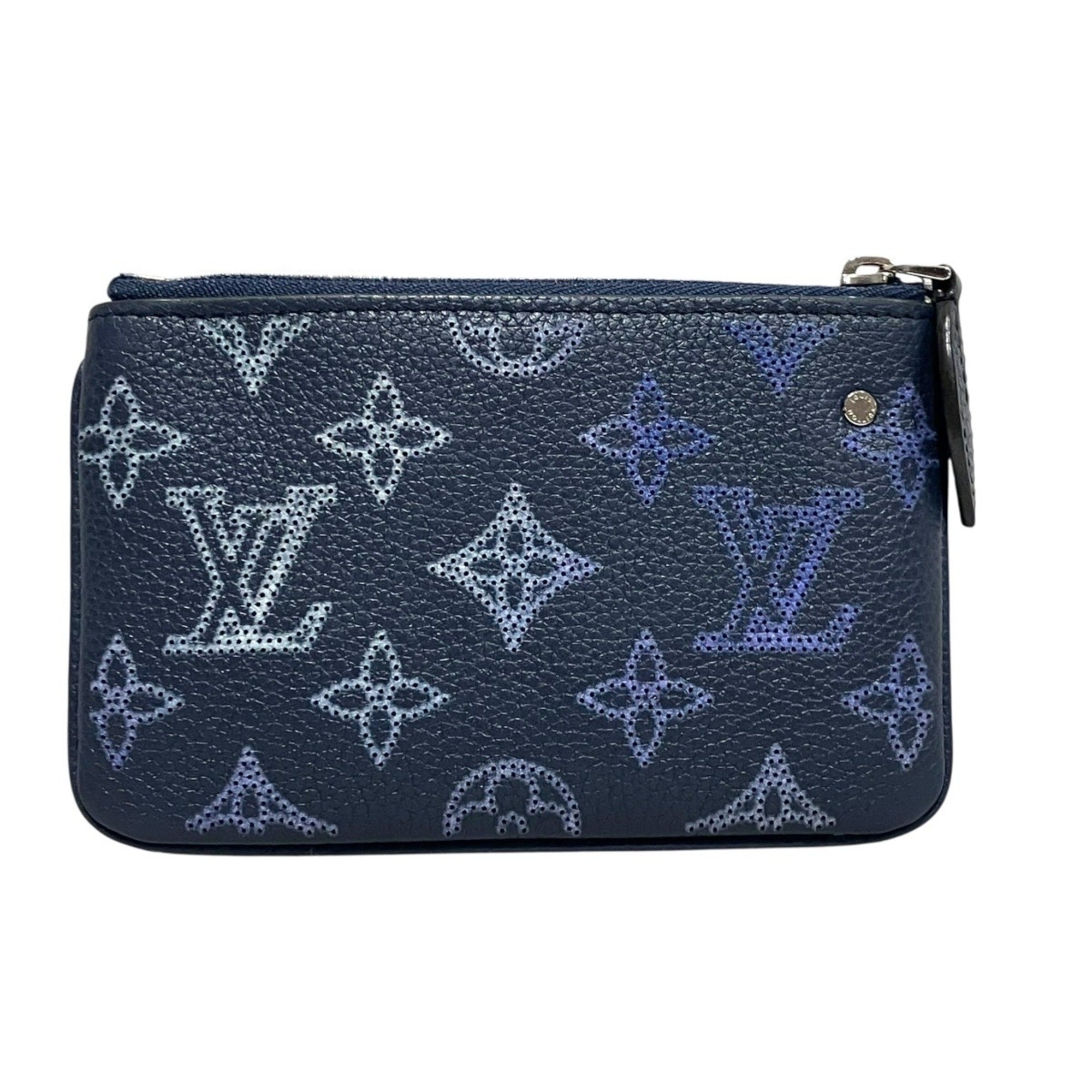 Louis Vuitton Navy Leather Pochette (Pre-Owned)