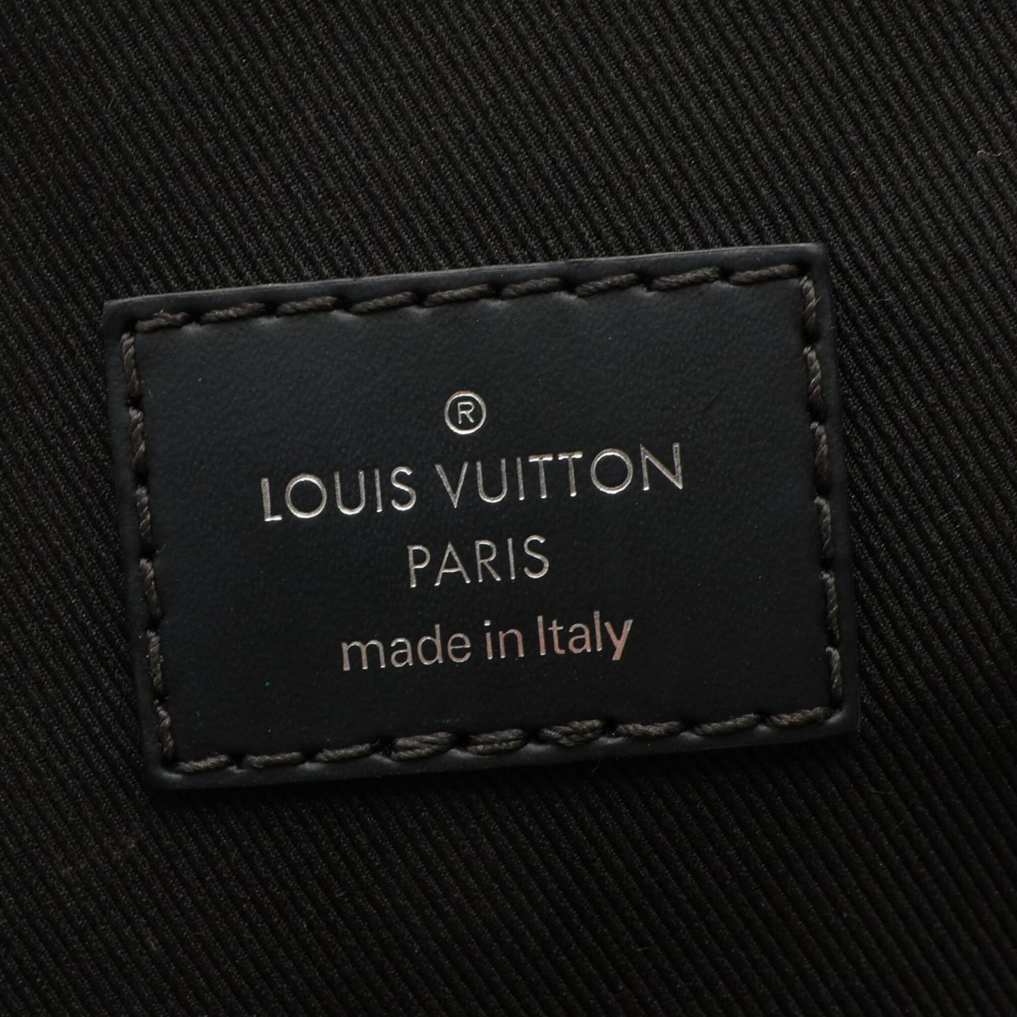 Louis Vuitton Black Damier Graphite Leather Pvc Handbag Pouch (Pre-Owned)