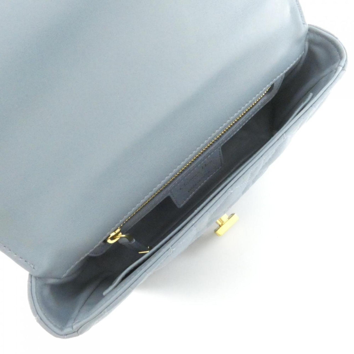 Christian Dior Gray Leather Shoulder Bag (Pre-Owned)