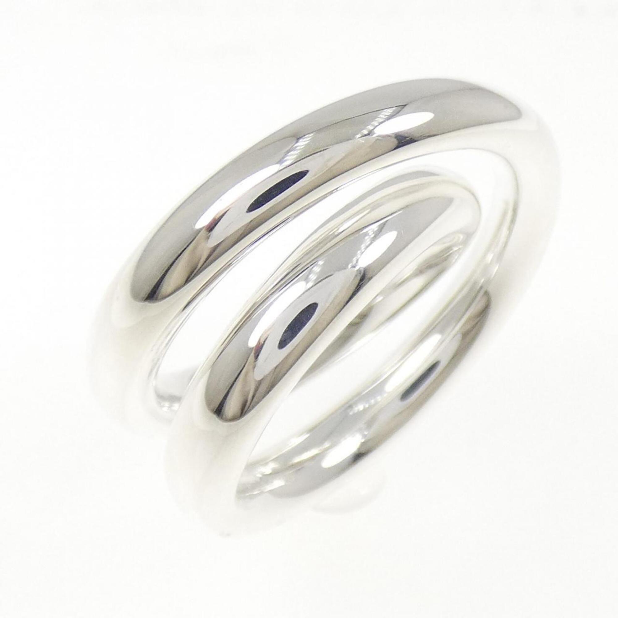 Hermes Silver 925 Band Ring (Pre-Owned)