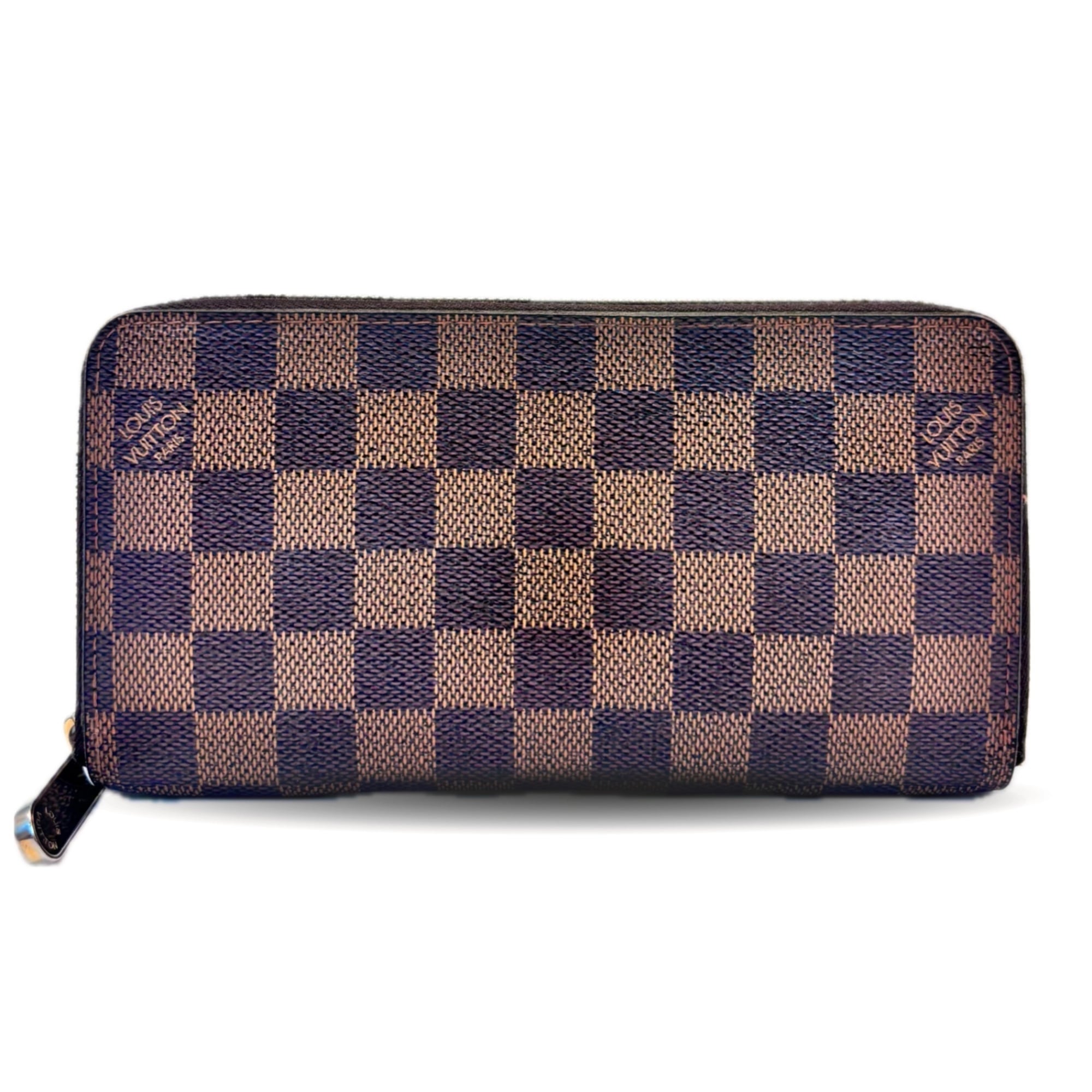 Louis Vuitton Damier Brown Damier Canvas Ebene Long Wallet (Bi-Fold) (Pre-Owned)