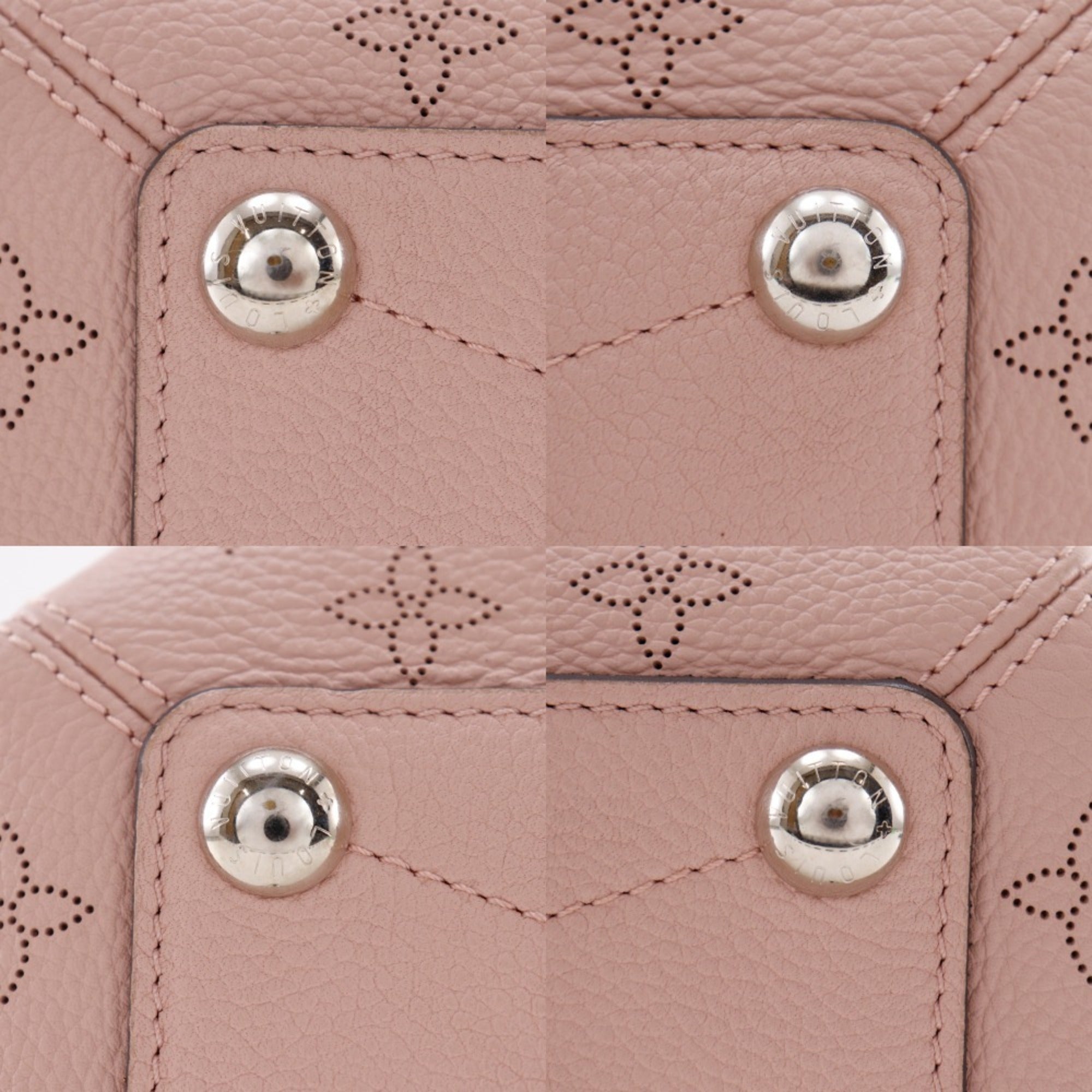 Louis Vuitton Magnolia Pink Mahina Leather Monogram Shoulder Bag (Pre-Owned)