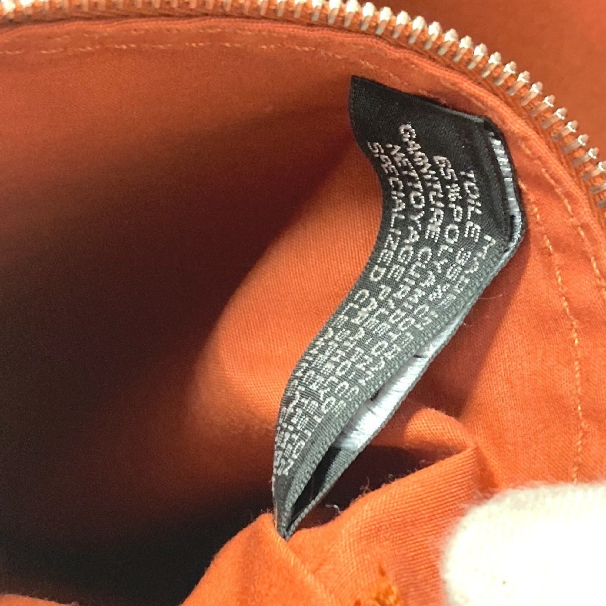 Hermes Acapulco Orange Nylon Canvas Pochette Shoulder Bag (Pre-Owned)