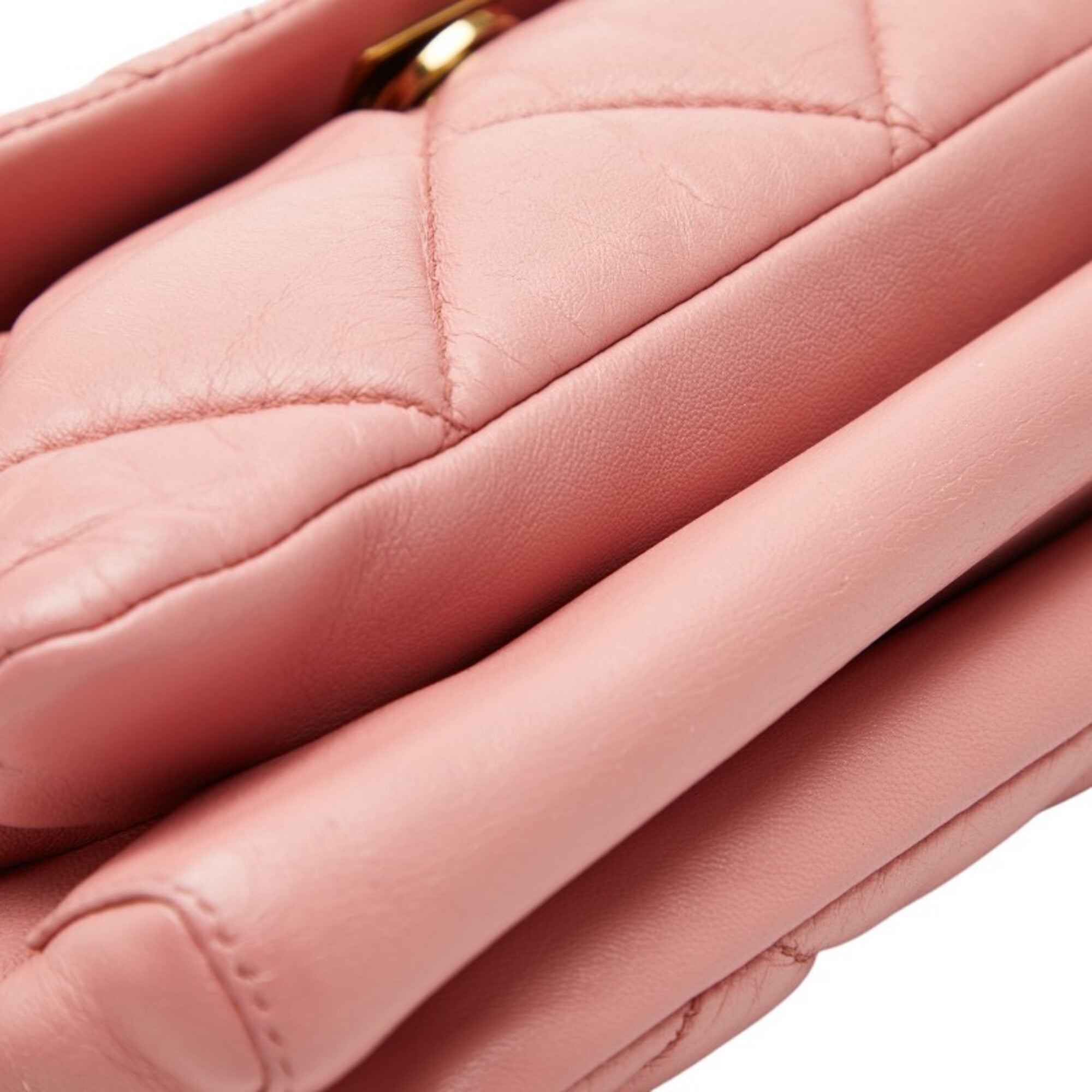 Salvatore Ferragamo Pink Leather Shoulder Bag (Pre-Owned)