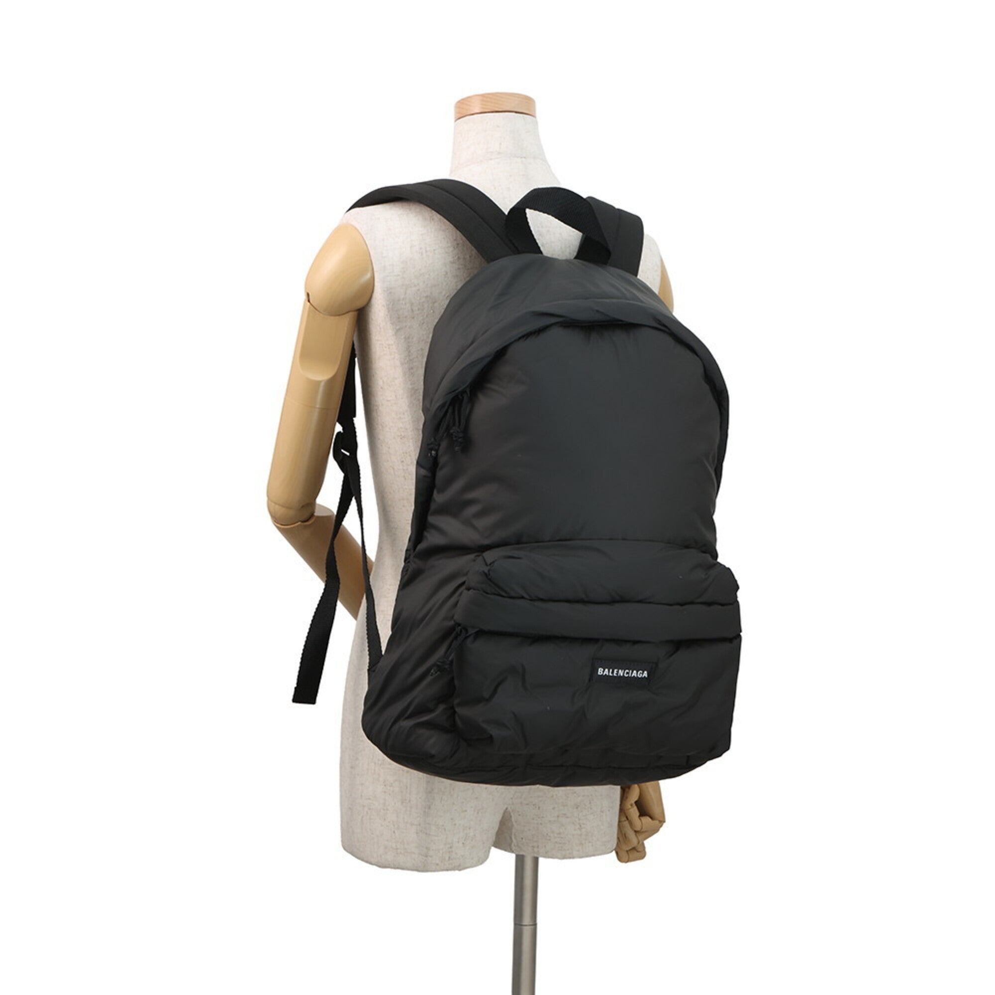 Balenciaga Black Nylon Backpack Handbag (Pre-Owned)