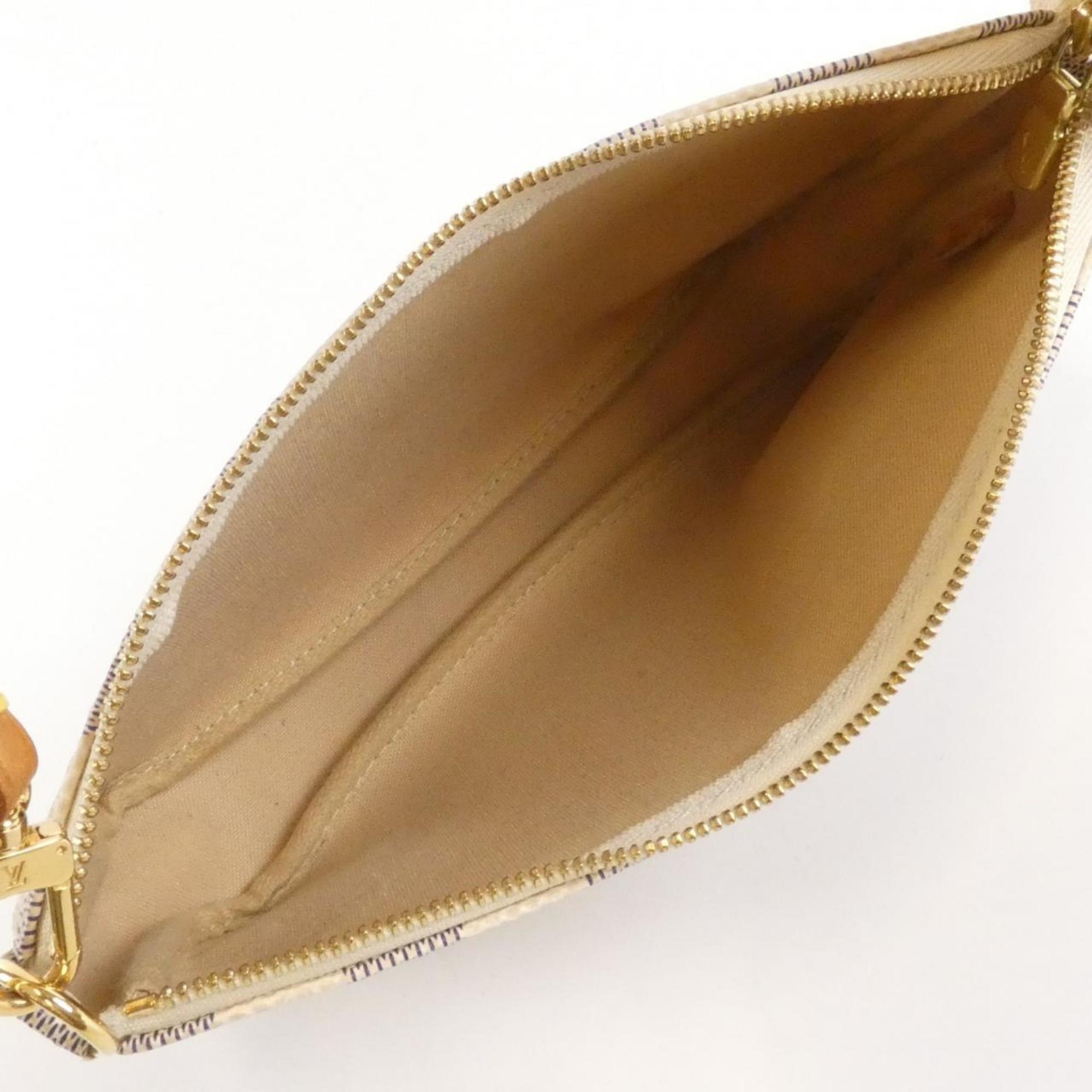Louis Vuitton Azur Coated Canvas Pochette Pouch (Pre-Owned)