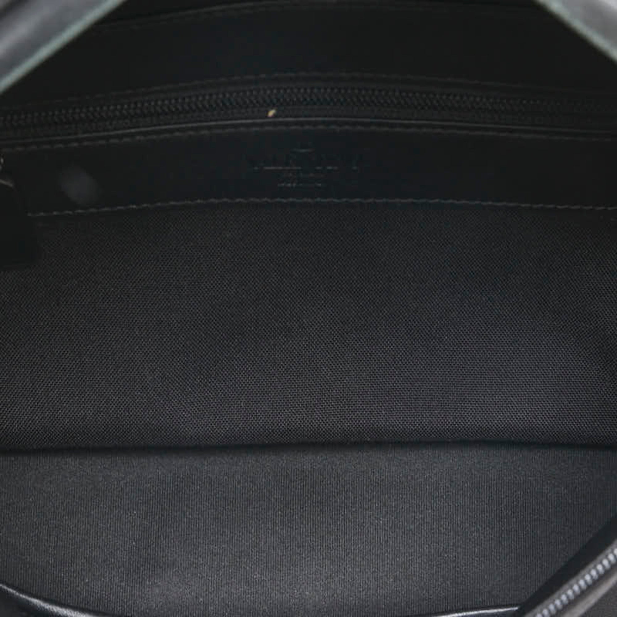 Valentino Black Canvas Leather Shoulder Bag (Pre-Owned)
