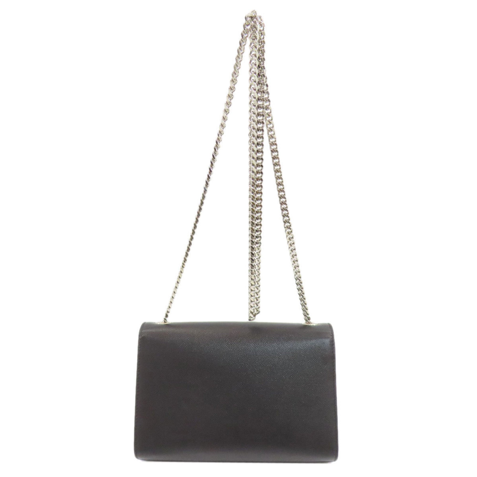 Saint Laurent Black Leather Shoulder Bag (Pre-Owned)