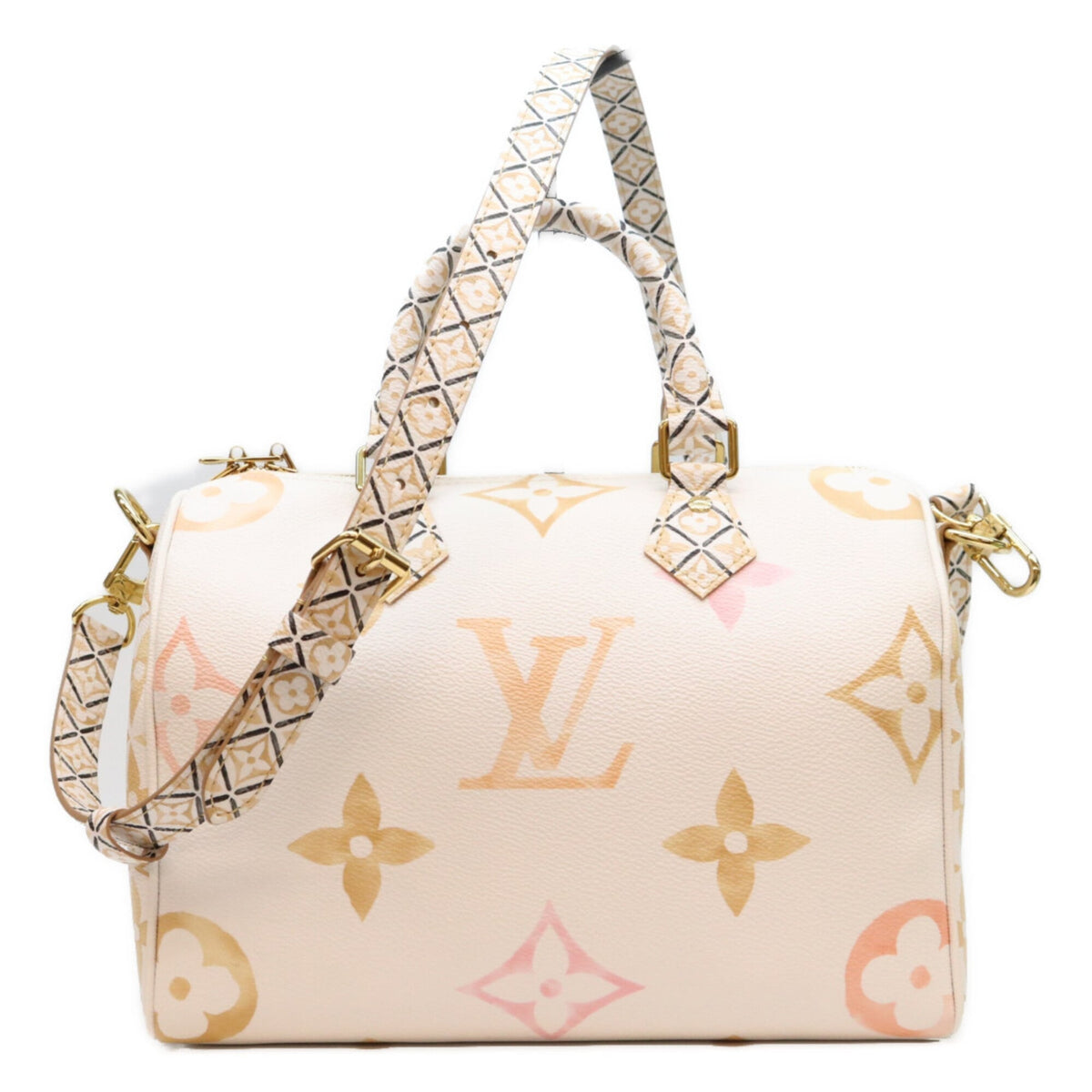 Louis Vuitton Beige Monogram Boston Bag (Pre-Owned)