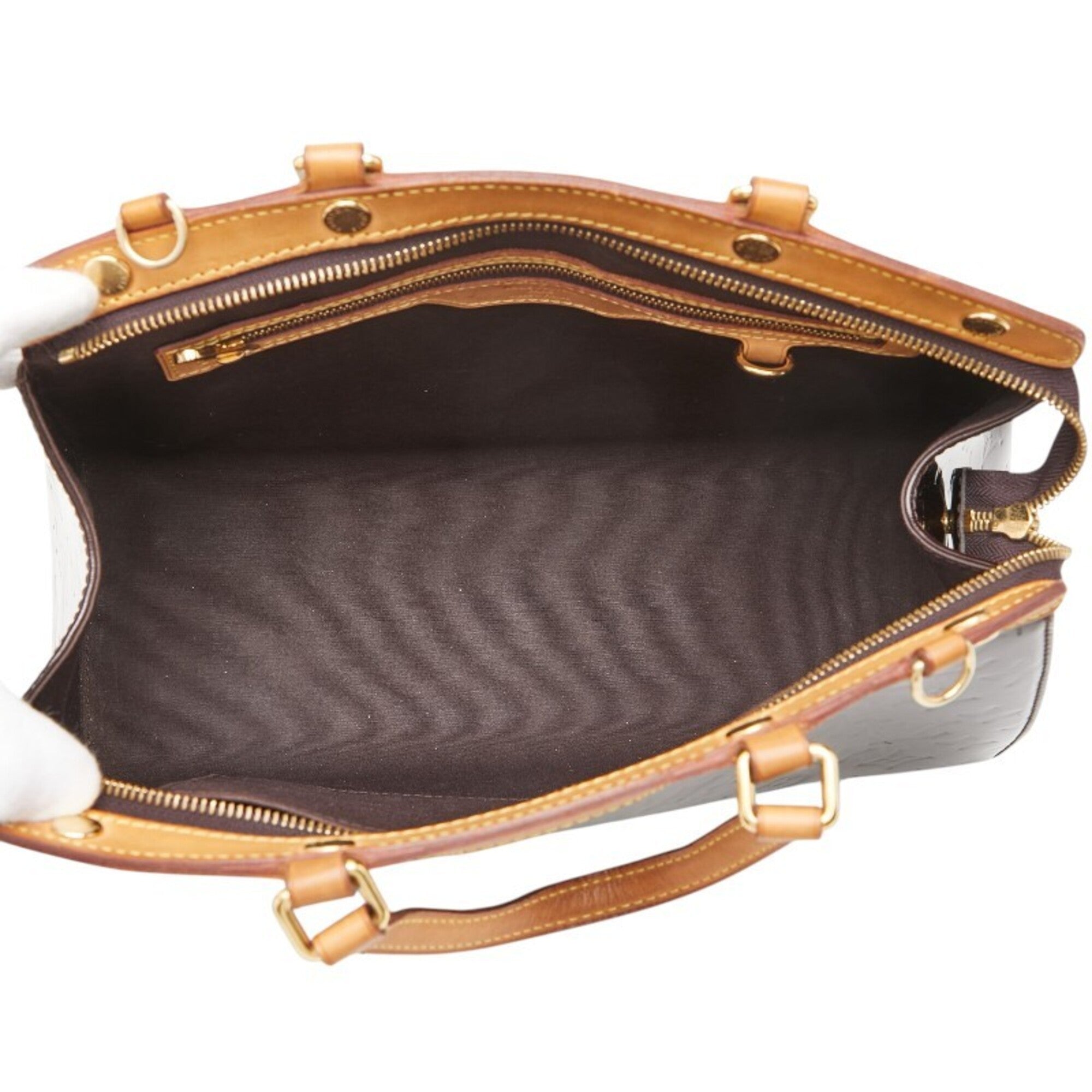 Louis Vuitton Amarante Purple Patent Leather Handbag (Pre-Owned)