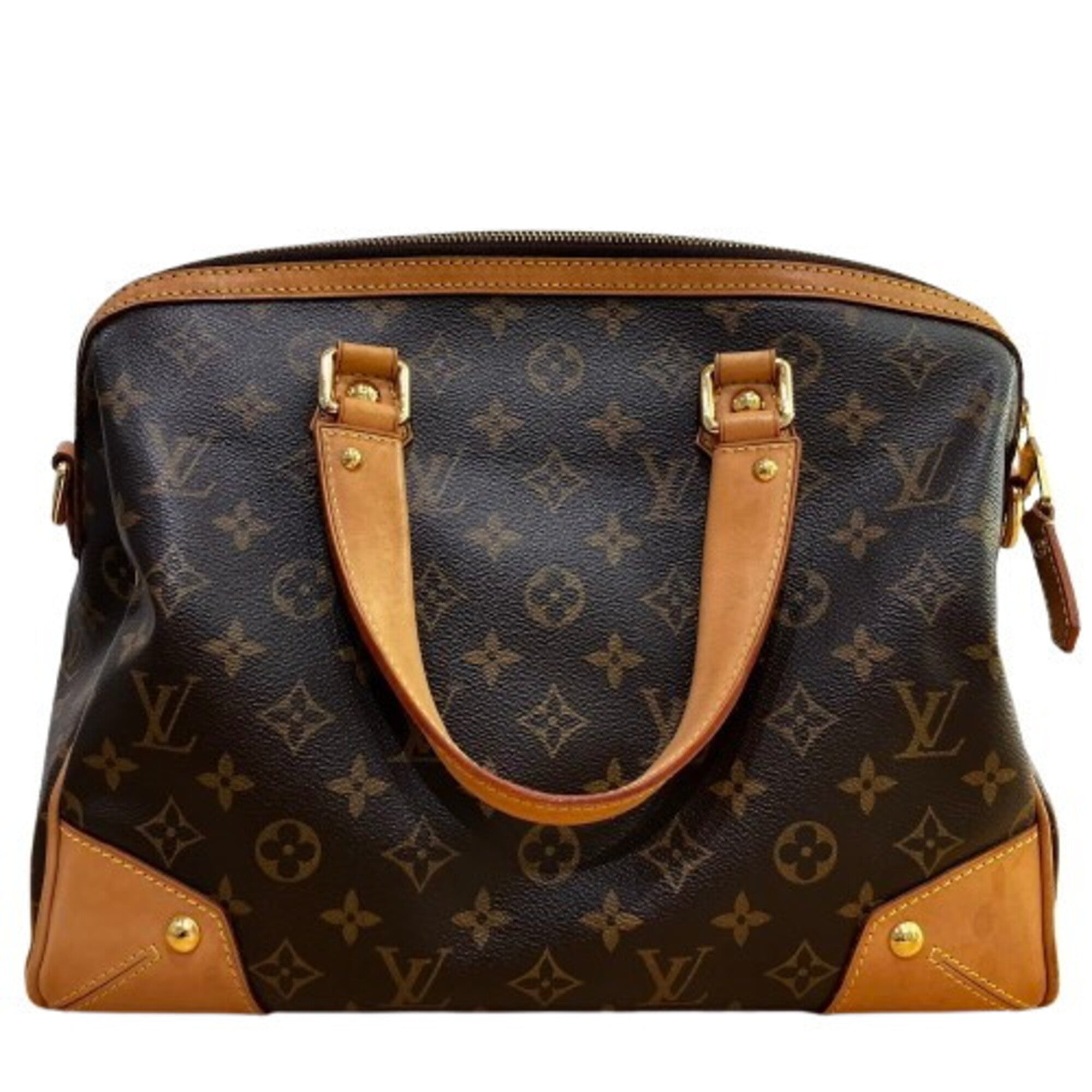 Louis Vuitton Brown Pvc Handbag (Pre-Owned)