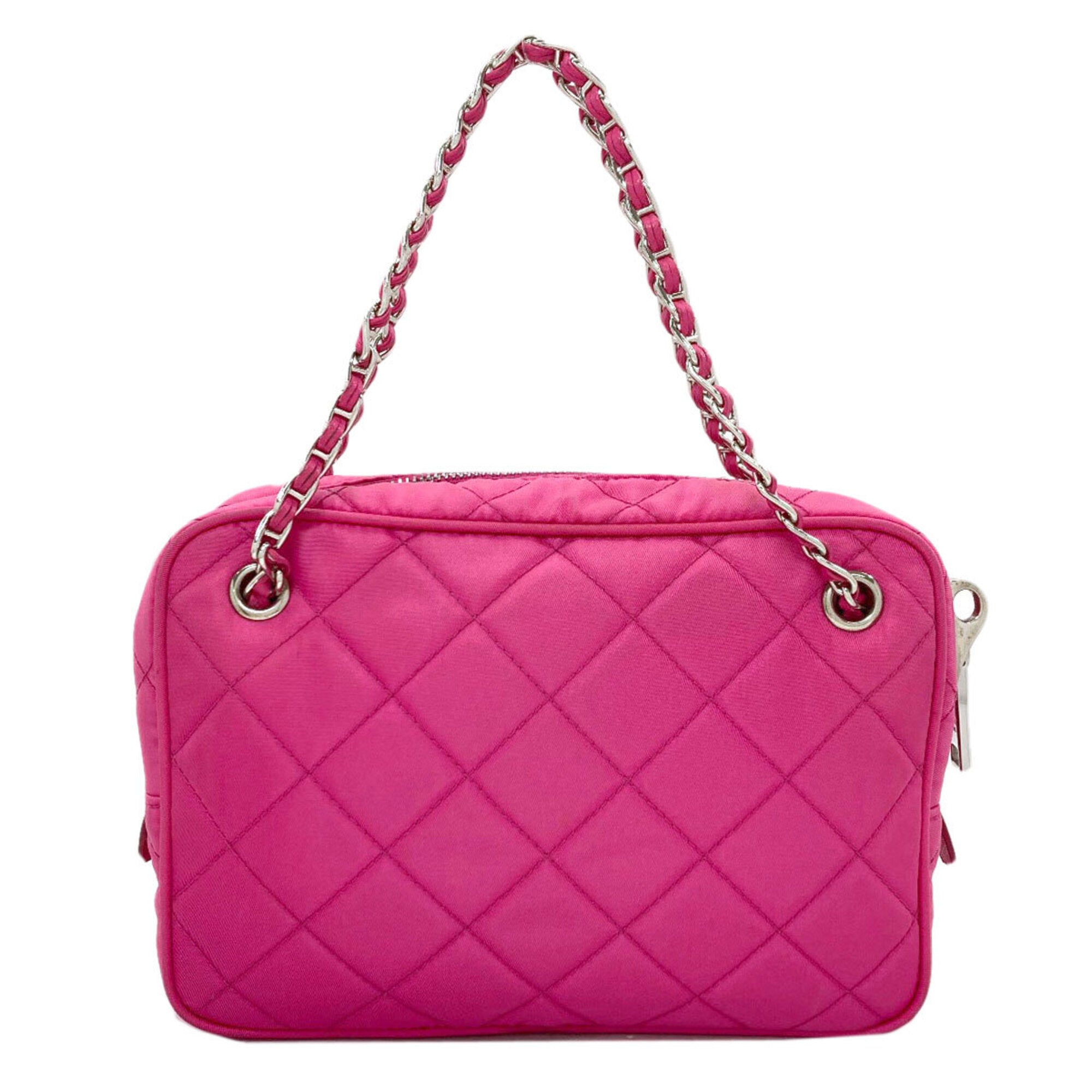 Prada Pink Nylon Shoulder Bag (Pre-Owned)