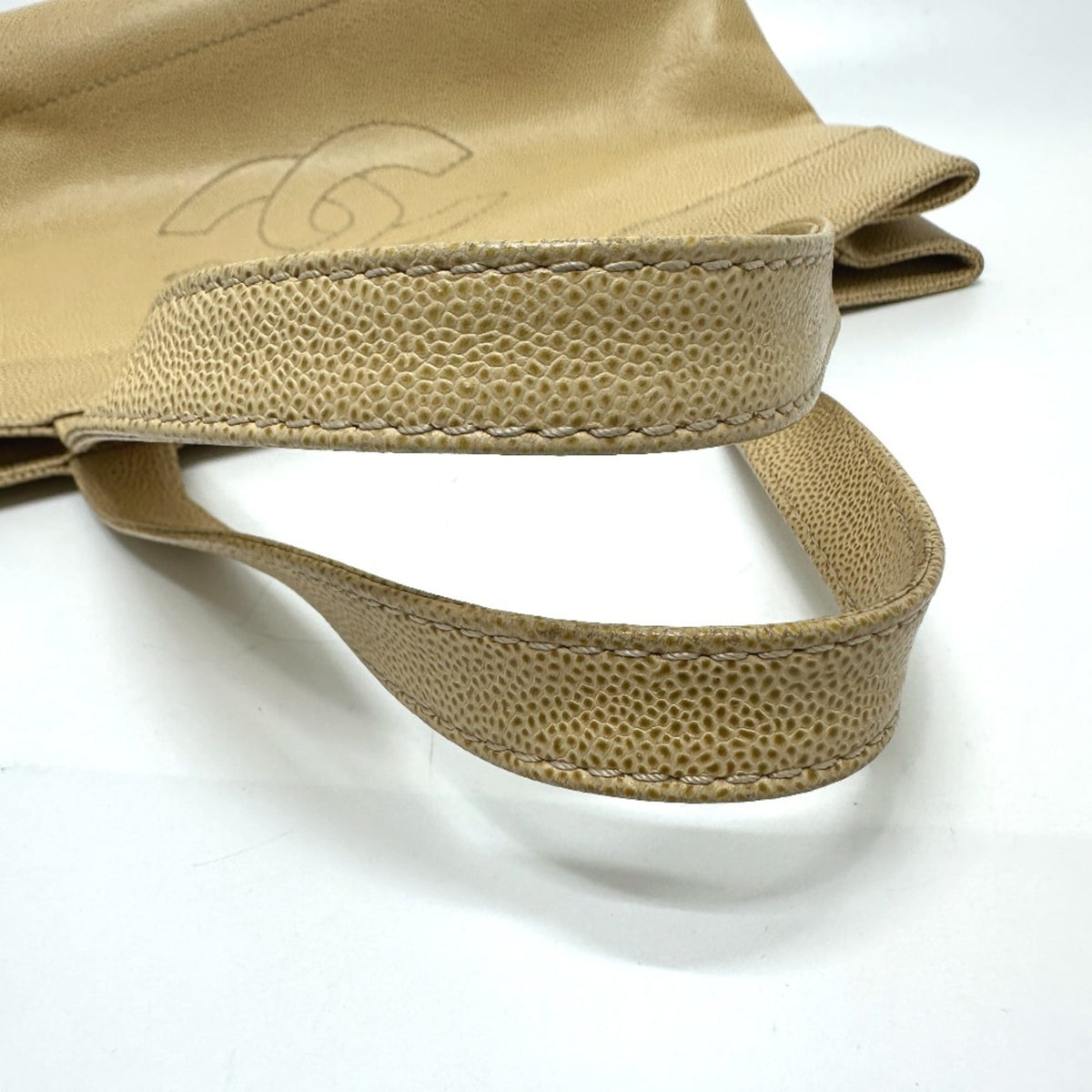 Chanel Beige Leather Tote Bag (Pre-Owned)