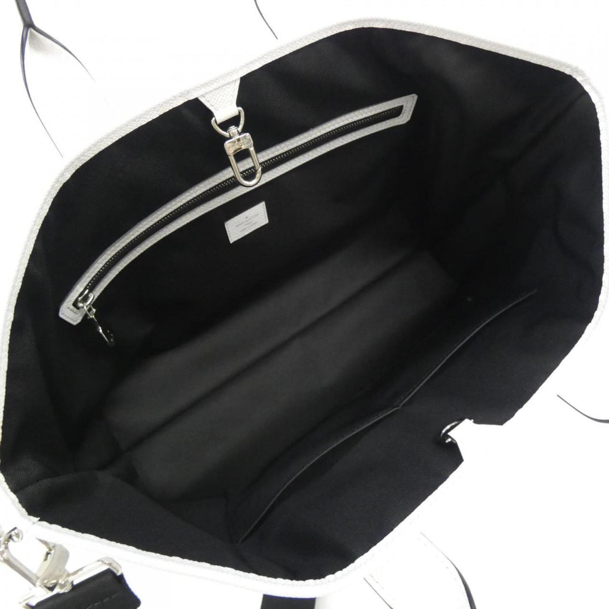 Louis Vuitton White Coated Canvas Leather Handbag (Pre-Owned)