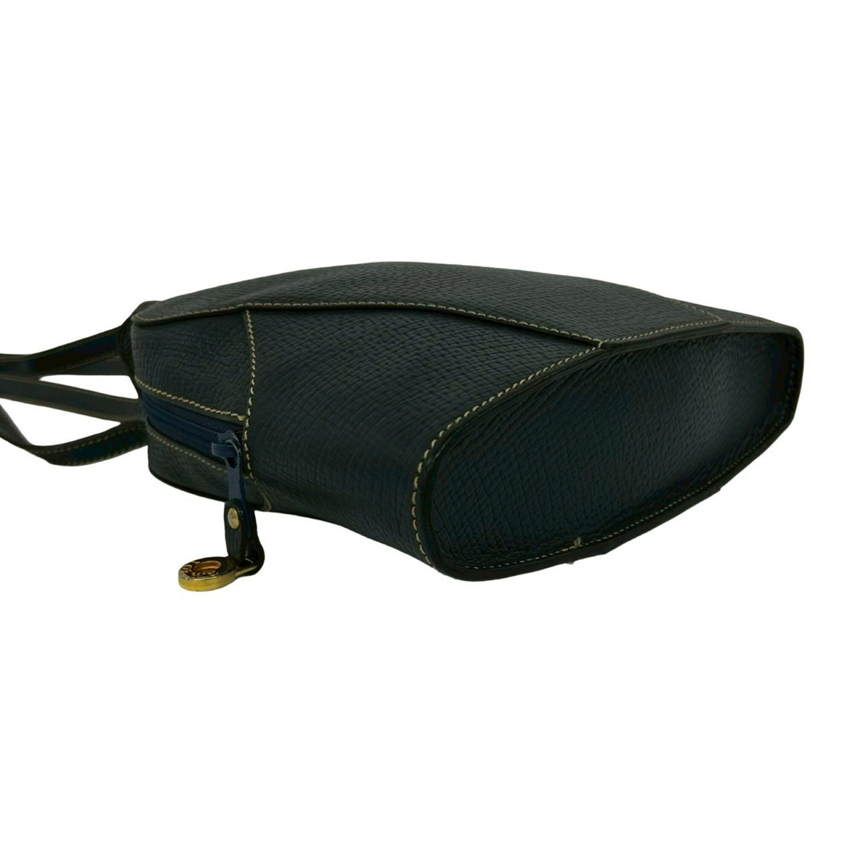 Loewe Navy Leather Handbag Shoulder Bag Tote Bag (Pre-Owned)