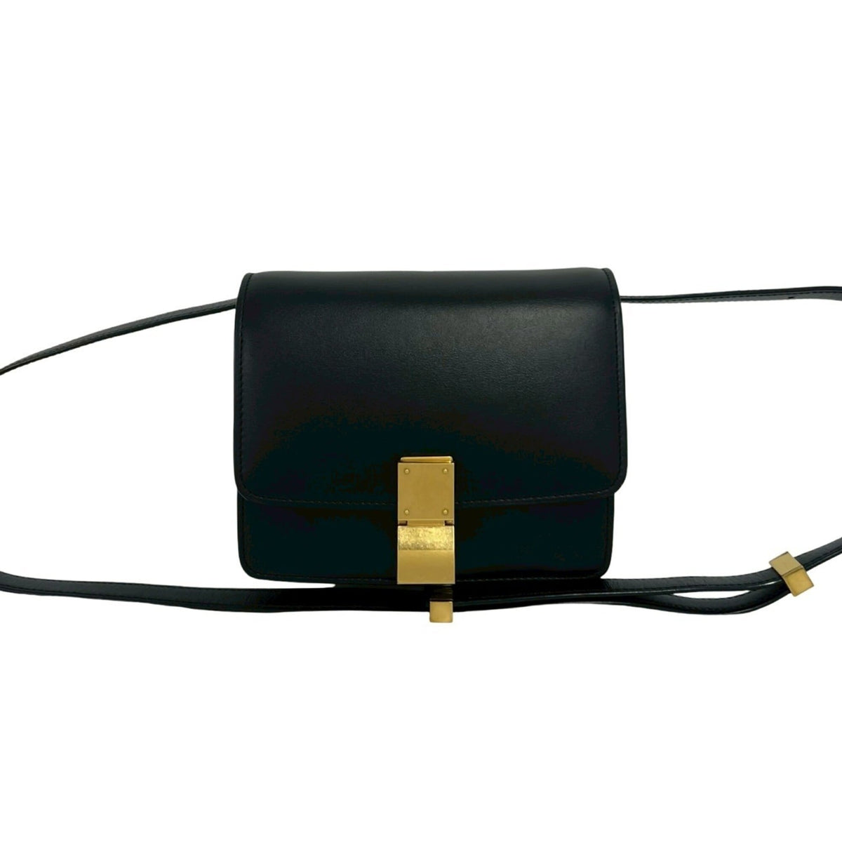 Celine Black Leather Pochette Shoulder Bag (Pre-Owned)