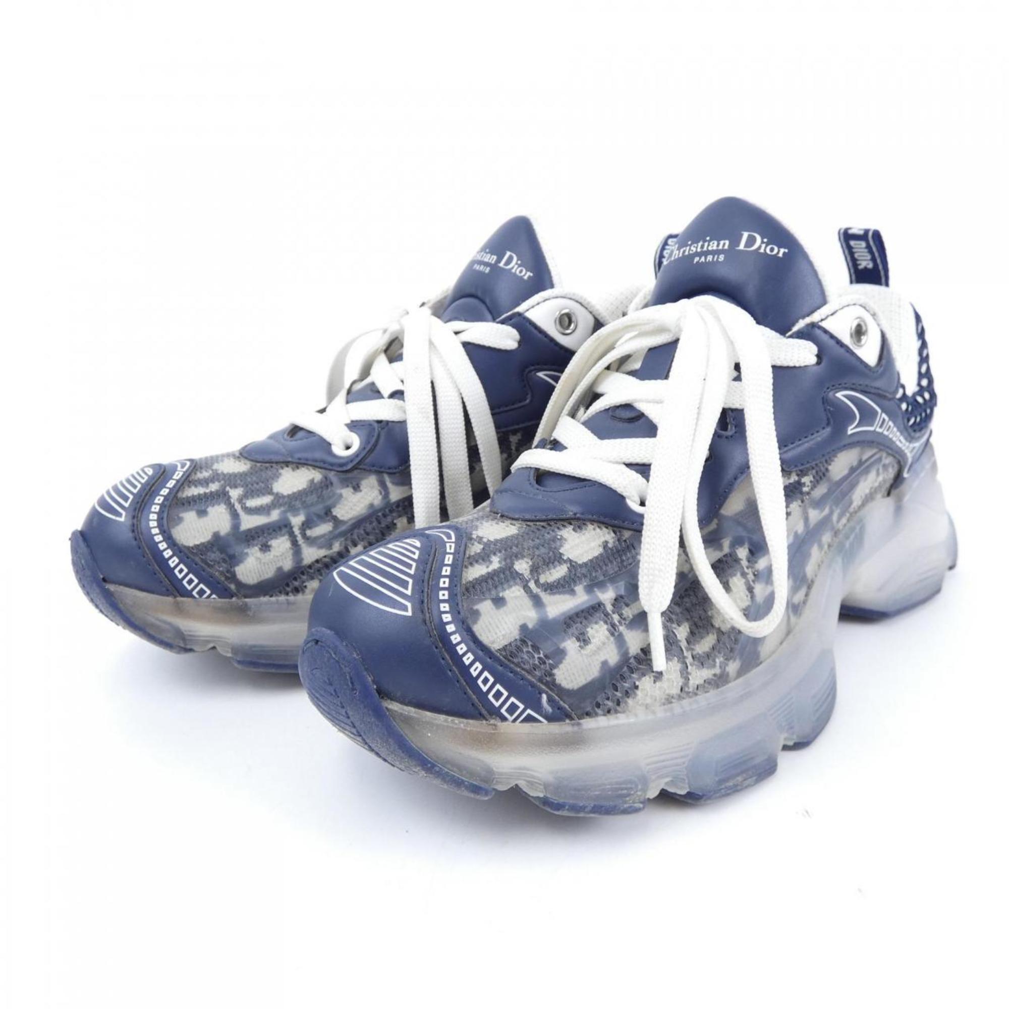 Christian Dior Gray Navy Sneakers (Pre-Owned)