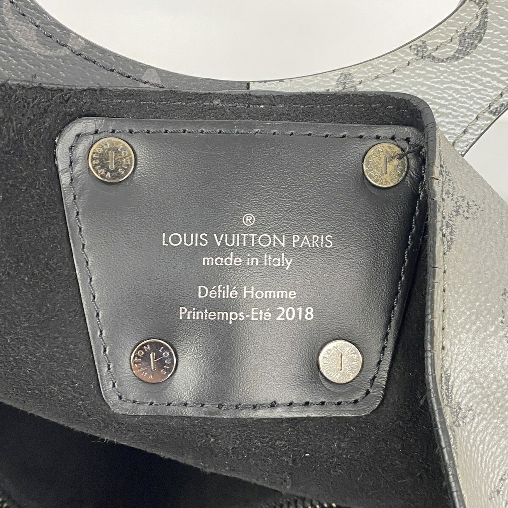 Louis Vuitton Black Gray Tote Bag (Pre-Owned)