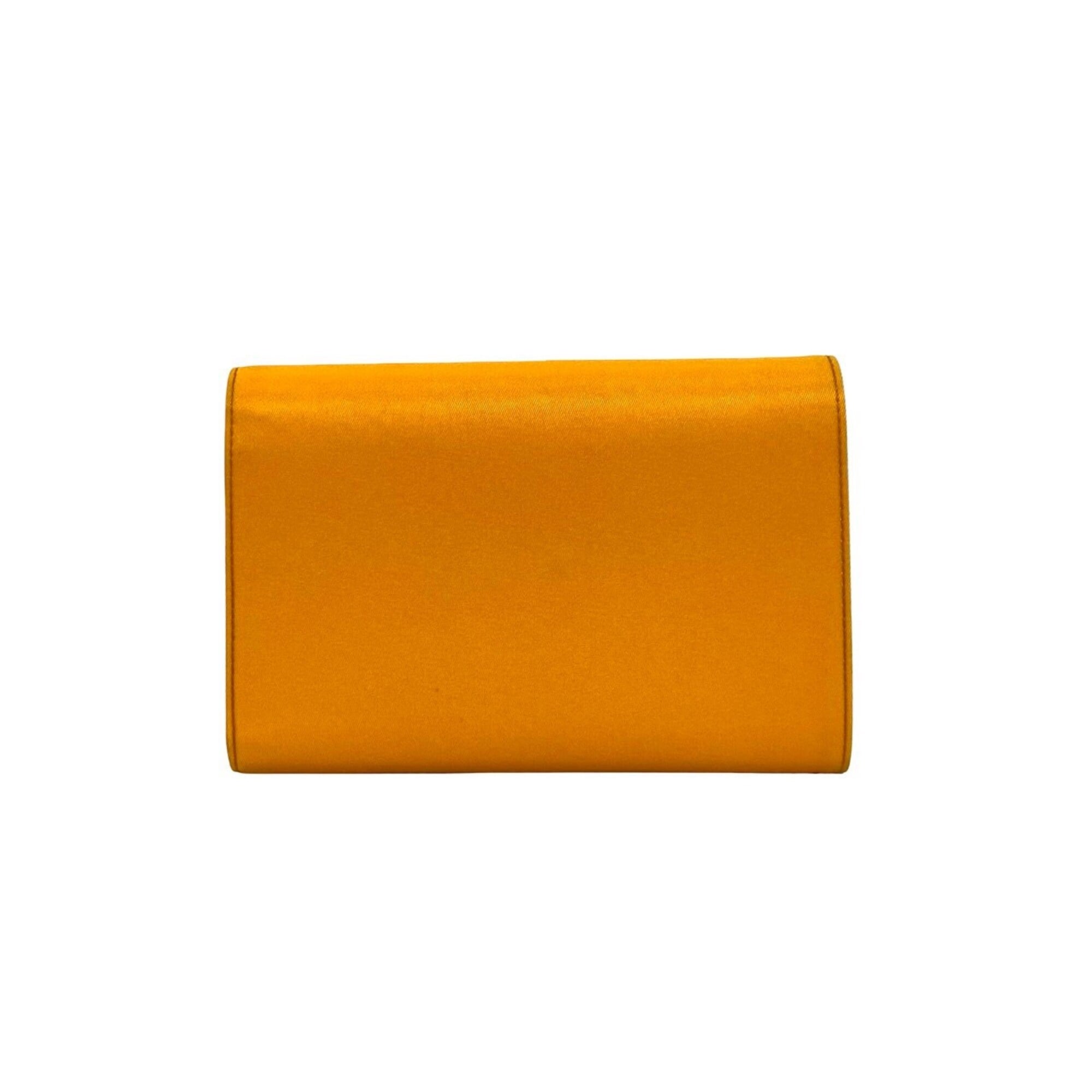 Prada Orange Nylon Wallet (Bi-Fold) (Pre-Owned)