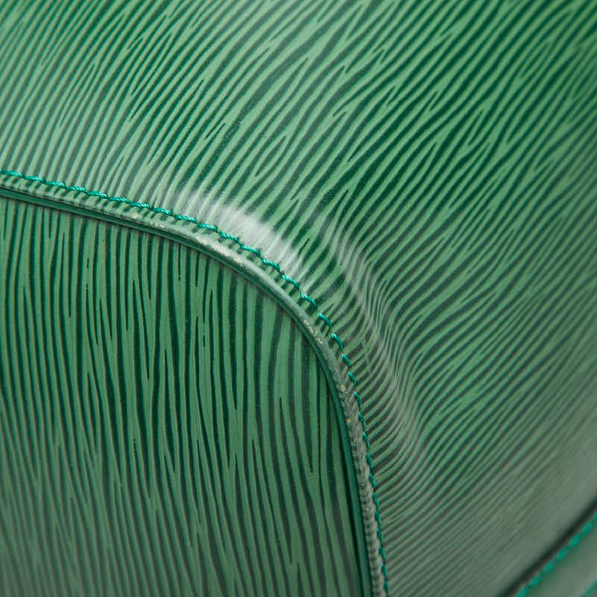 Louis Vuitton Borneo Green Leather Boston Bag (Pre-Owned)